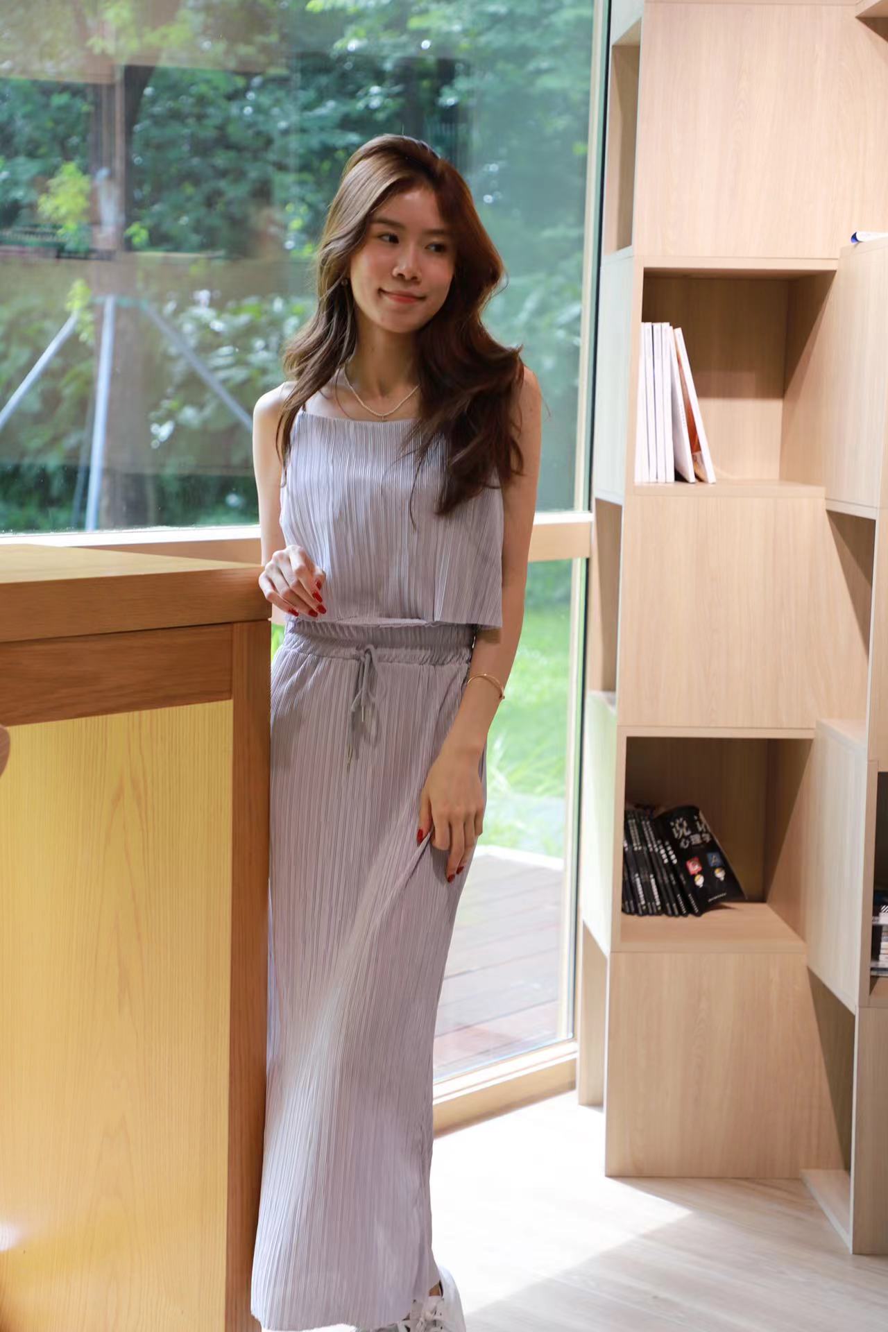 Striped Cami Top & Skirt Set
