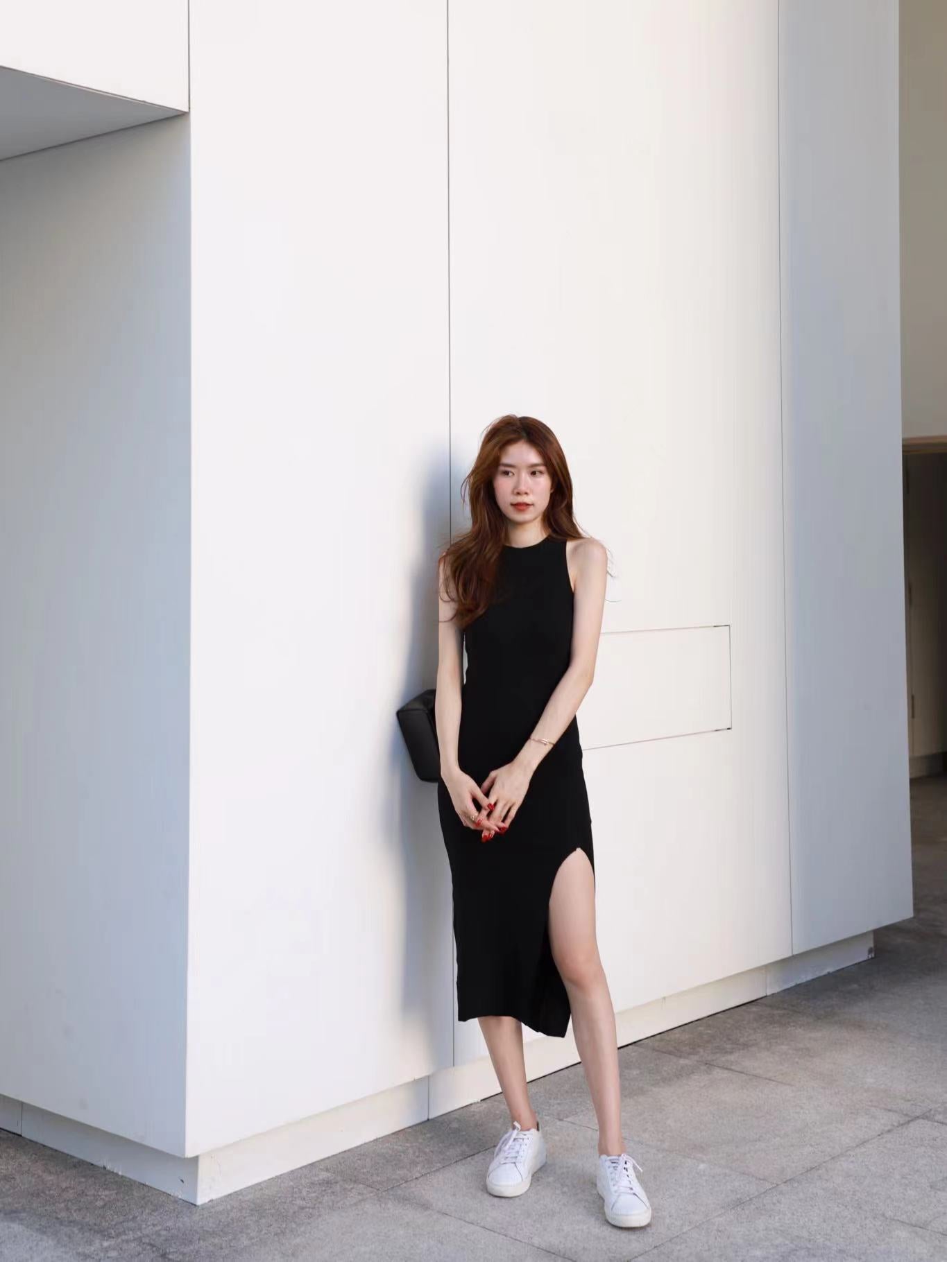 Your Second Skin Slit Maxi Dress