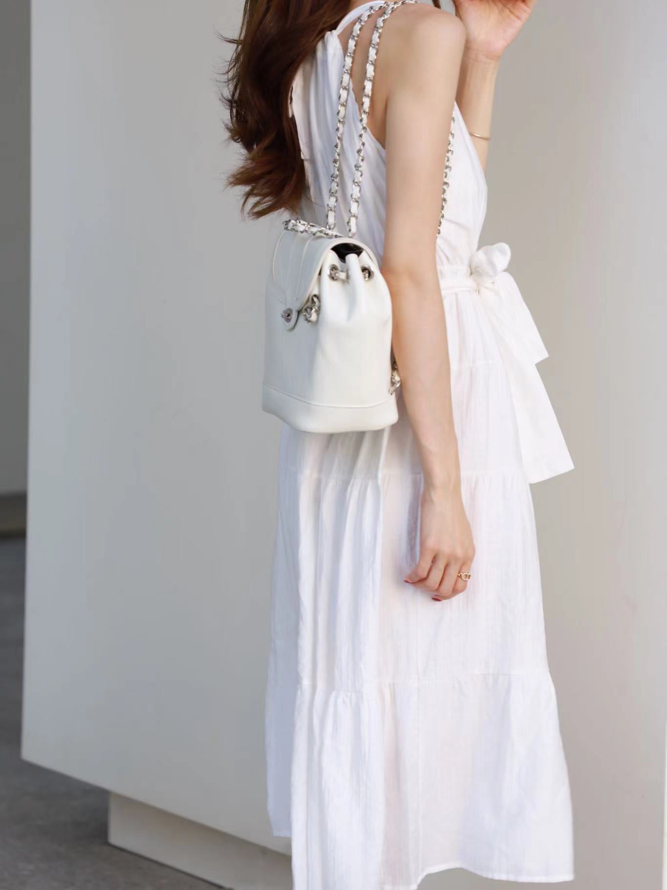 Ruffles Sophia Maxi Dress with belt