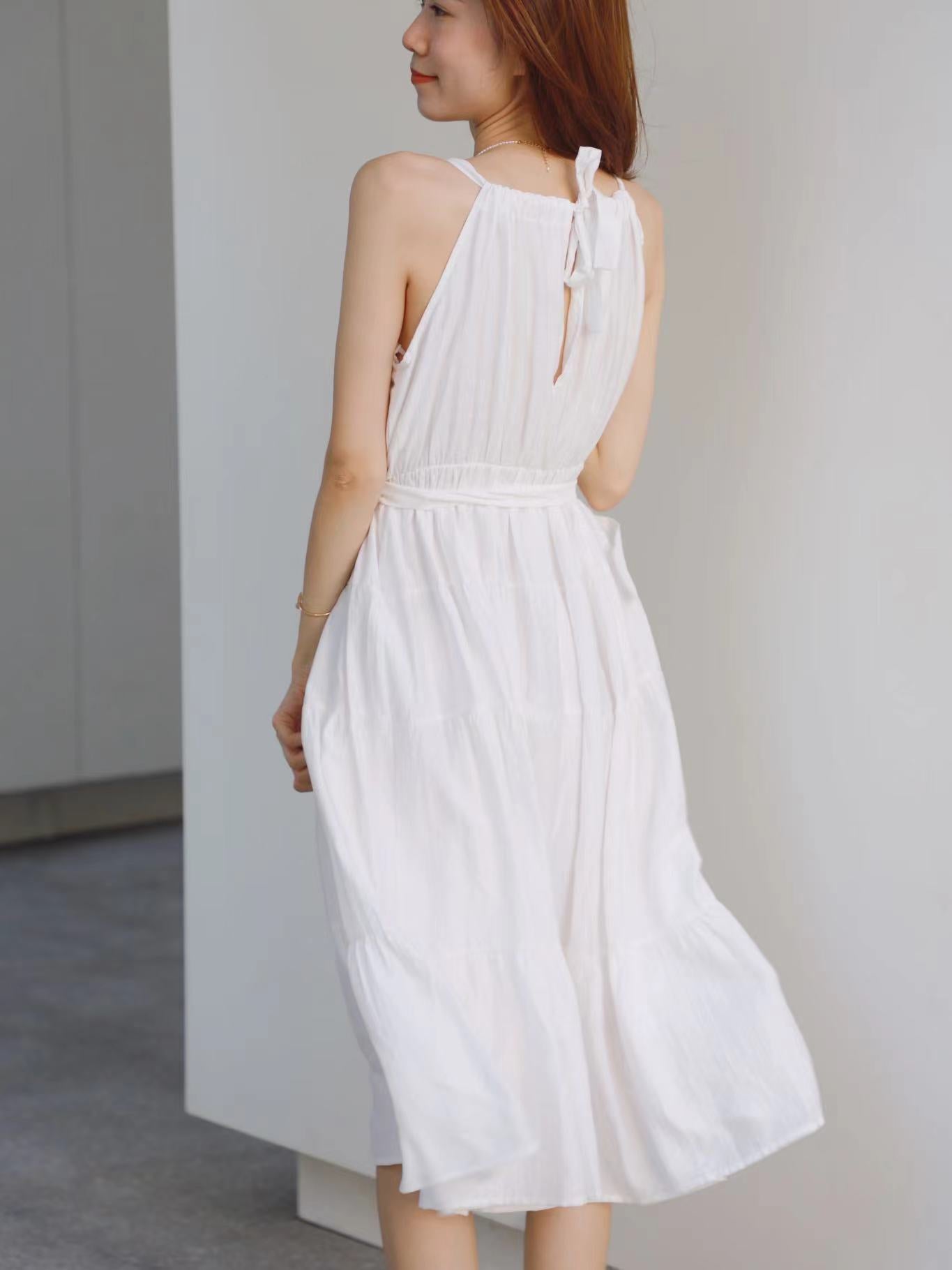 Ruffles Sophia Maxi Dress with belt