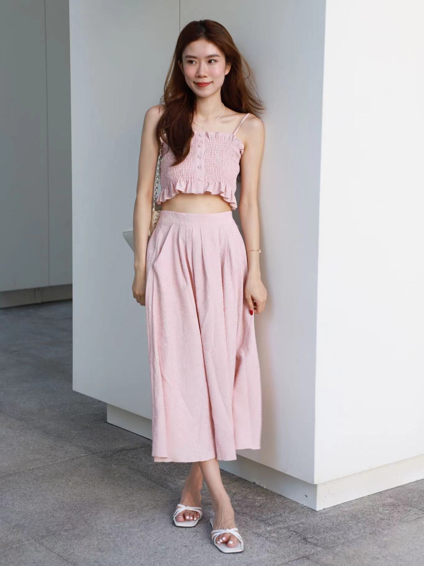 Ruffles California Maxi Skirt Set