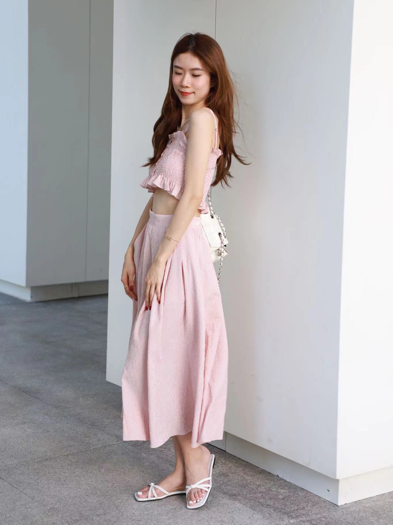 Ruffles California Maxi Skirt Set