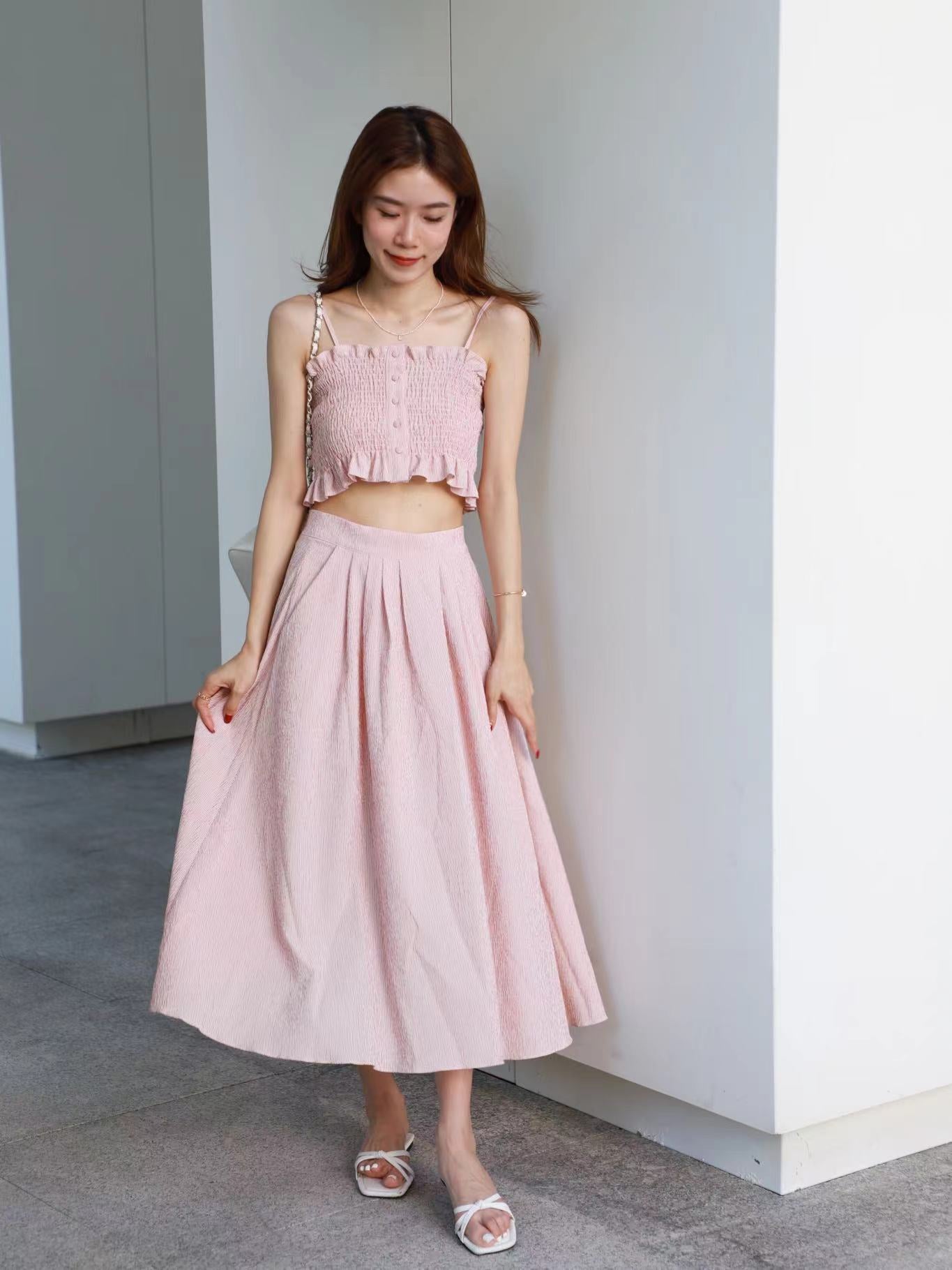 Ruffles California Maxi Skirt Set
