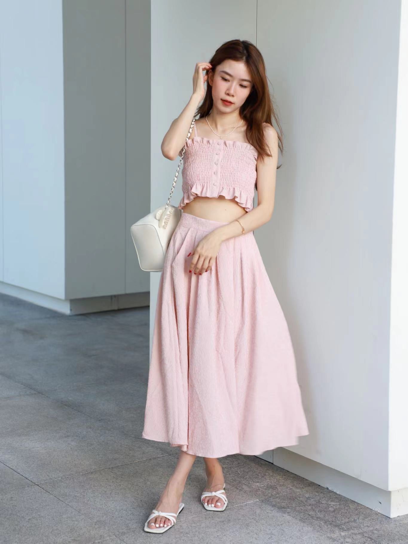 Ruffles California Maxi Skirt Set