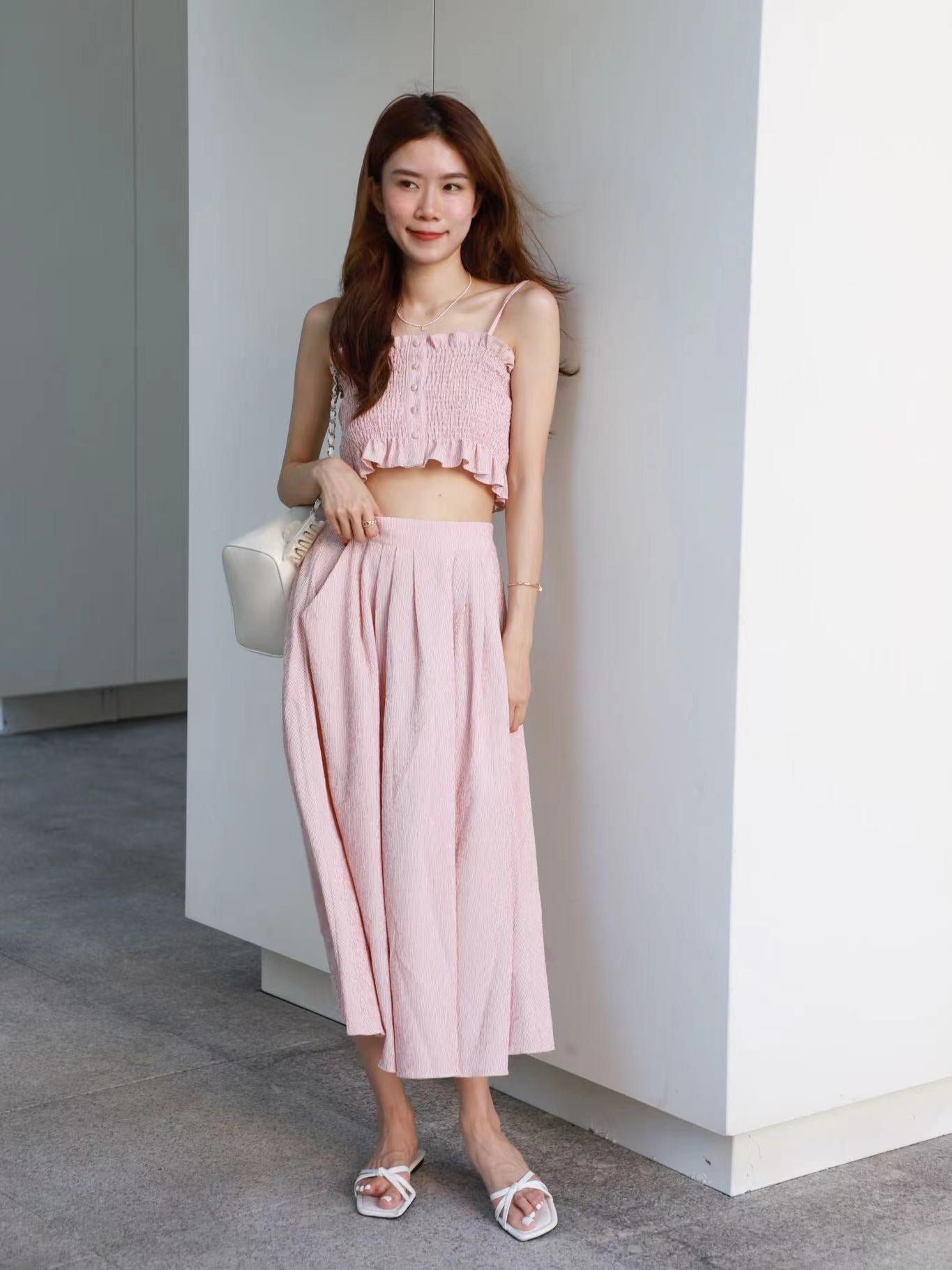 Ruffles California Maxi Skirt Set