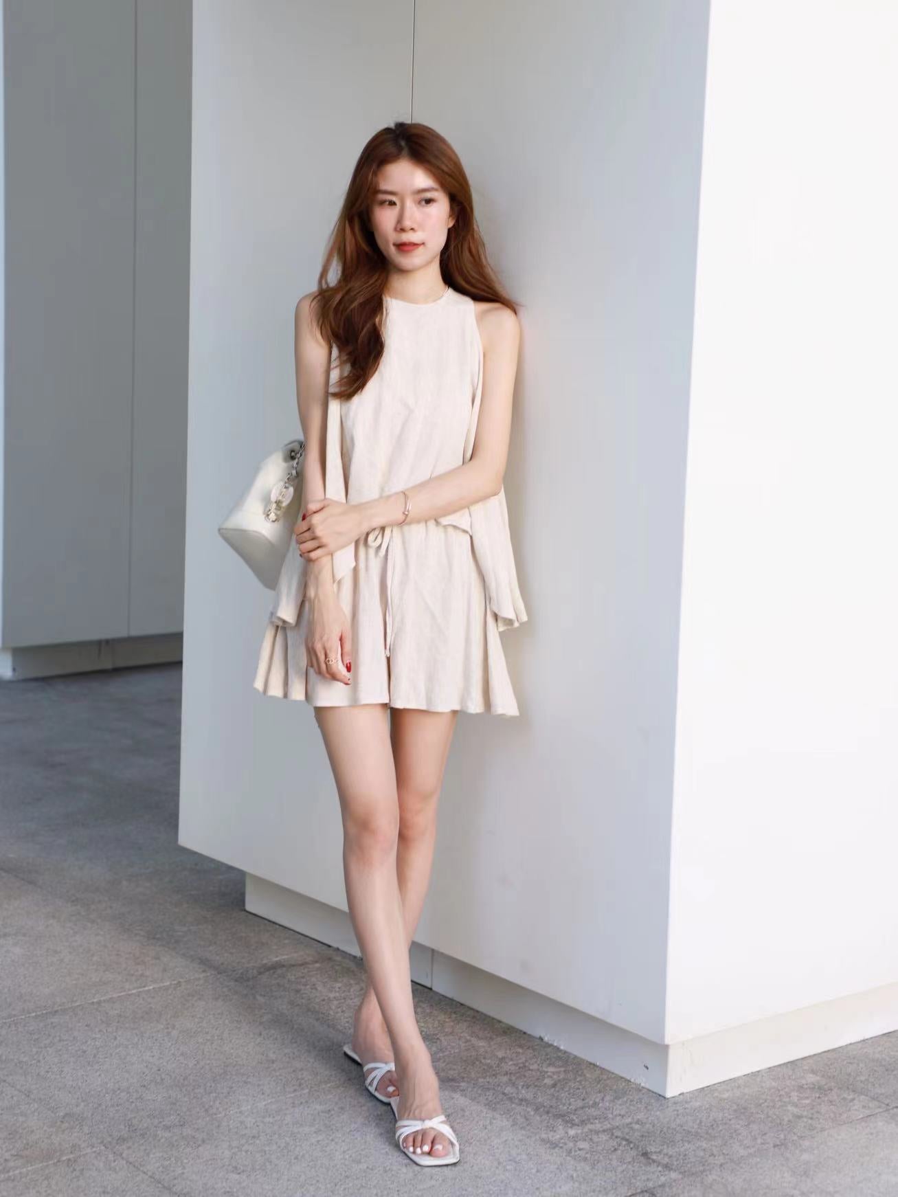 Linen Lady Tank & Shorts Set
