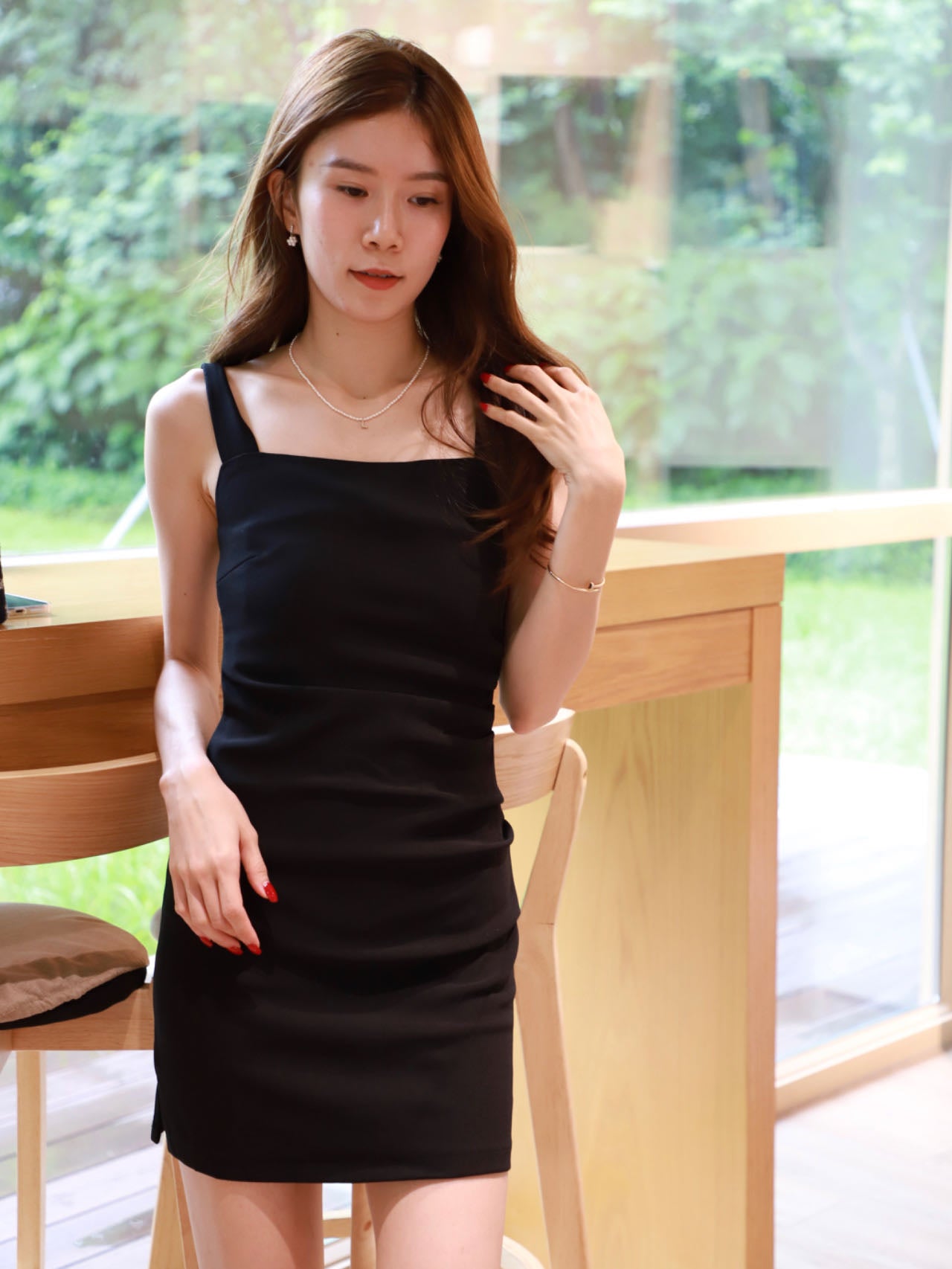 Basic Chiffon Office Mini Dress