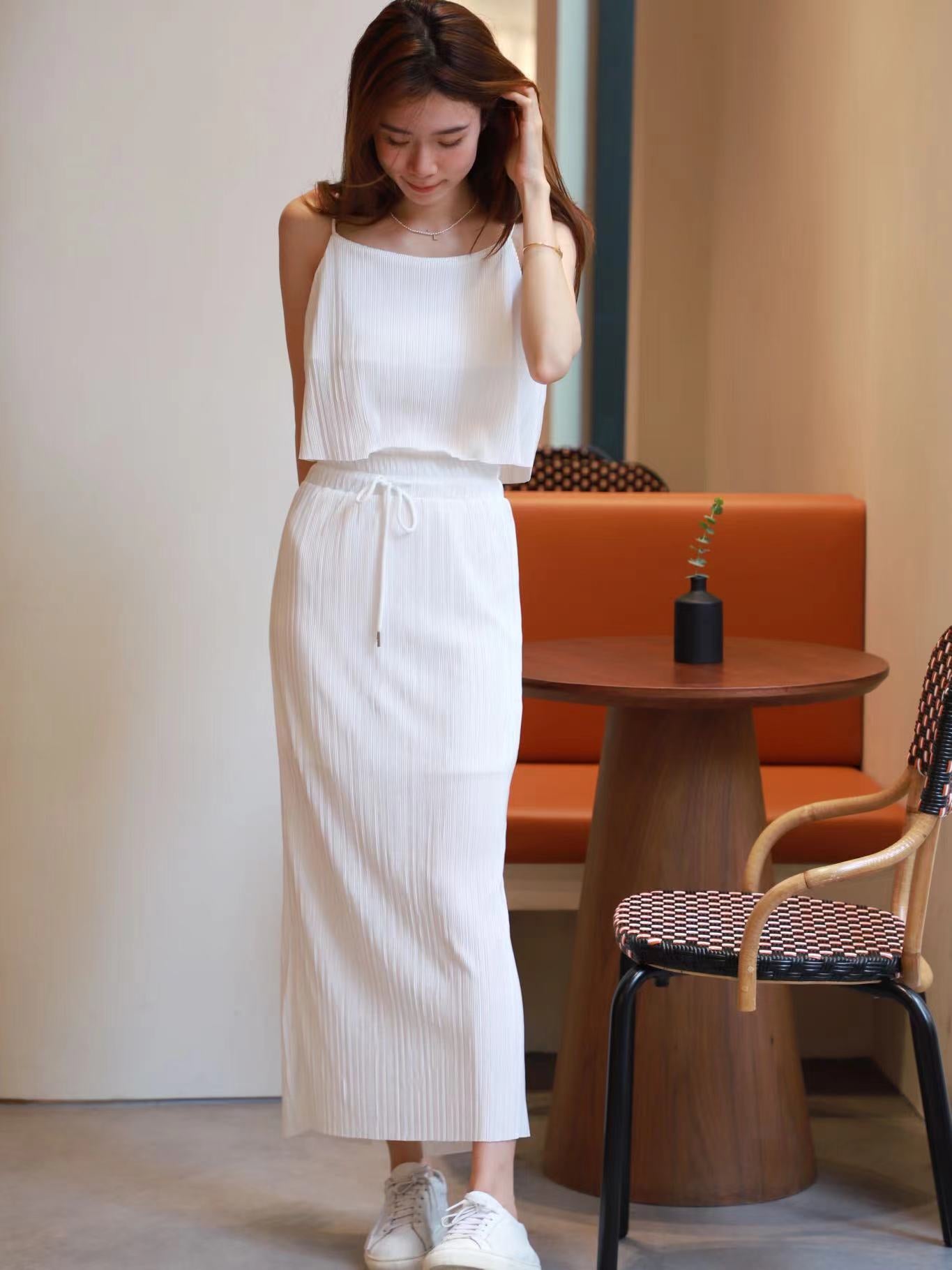 Striped Cami Top & Skirt Set