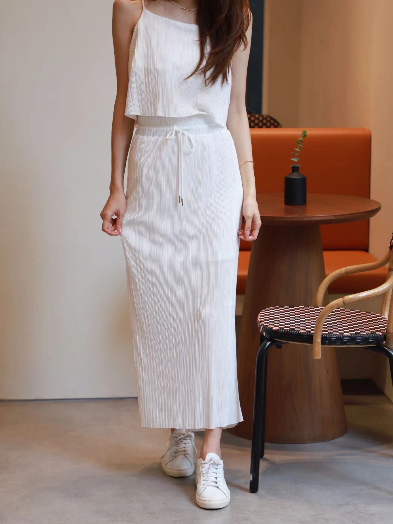 Striped Cami Top & Skirt Set
