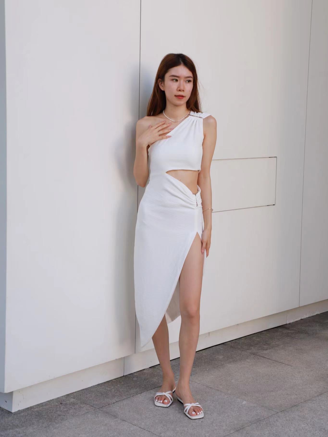 Greece Cross Over Maxi Dress