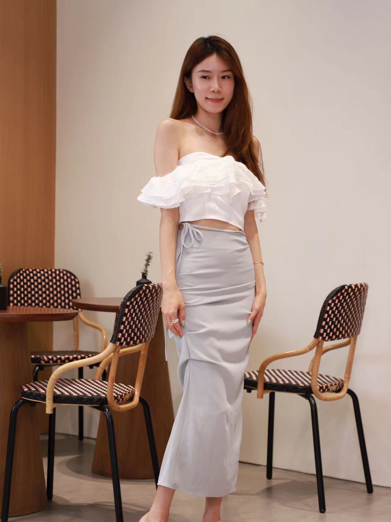 Ruffles Off Shoulder T Top