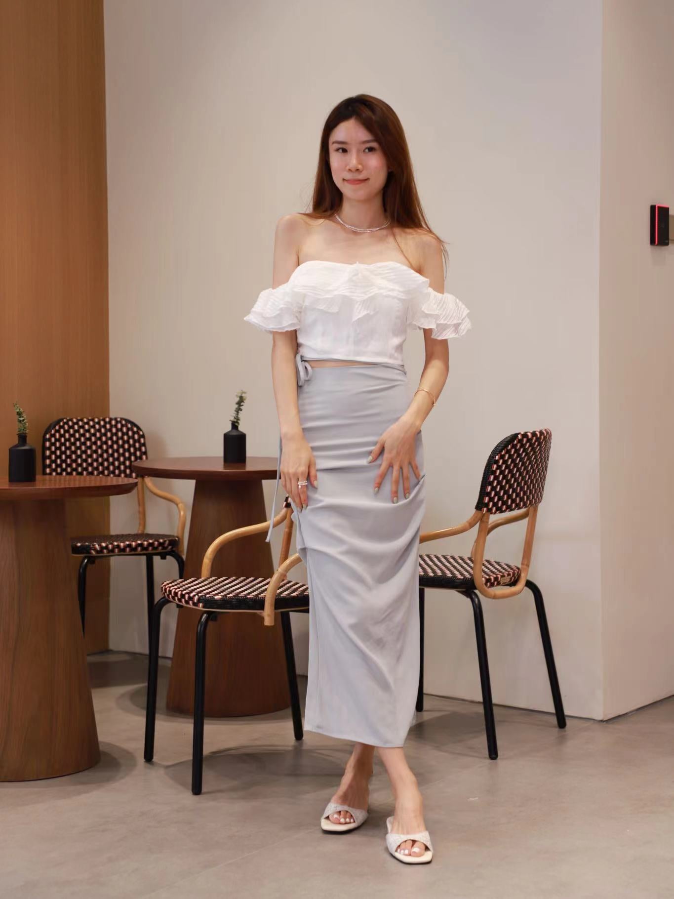 Ruffles Off Shoulder T Top