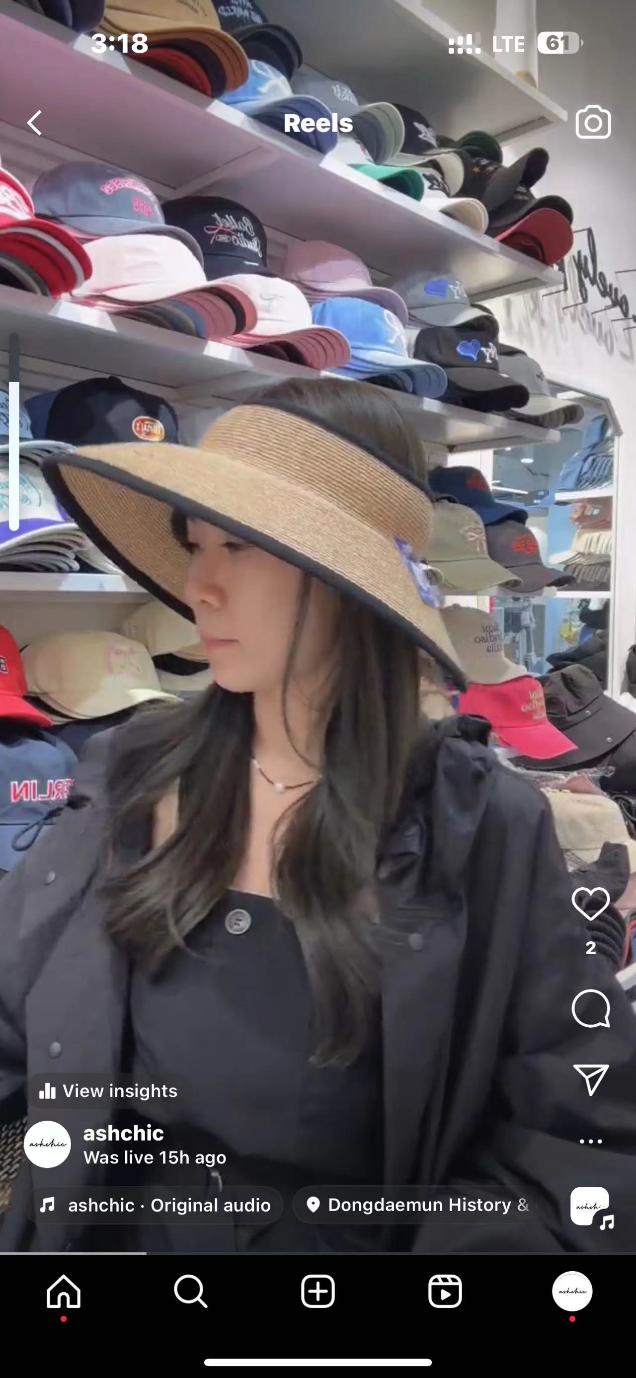 Ribbon at Back Hat