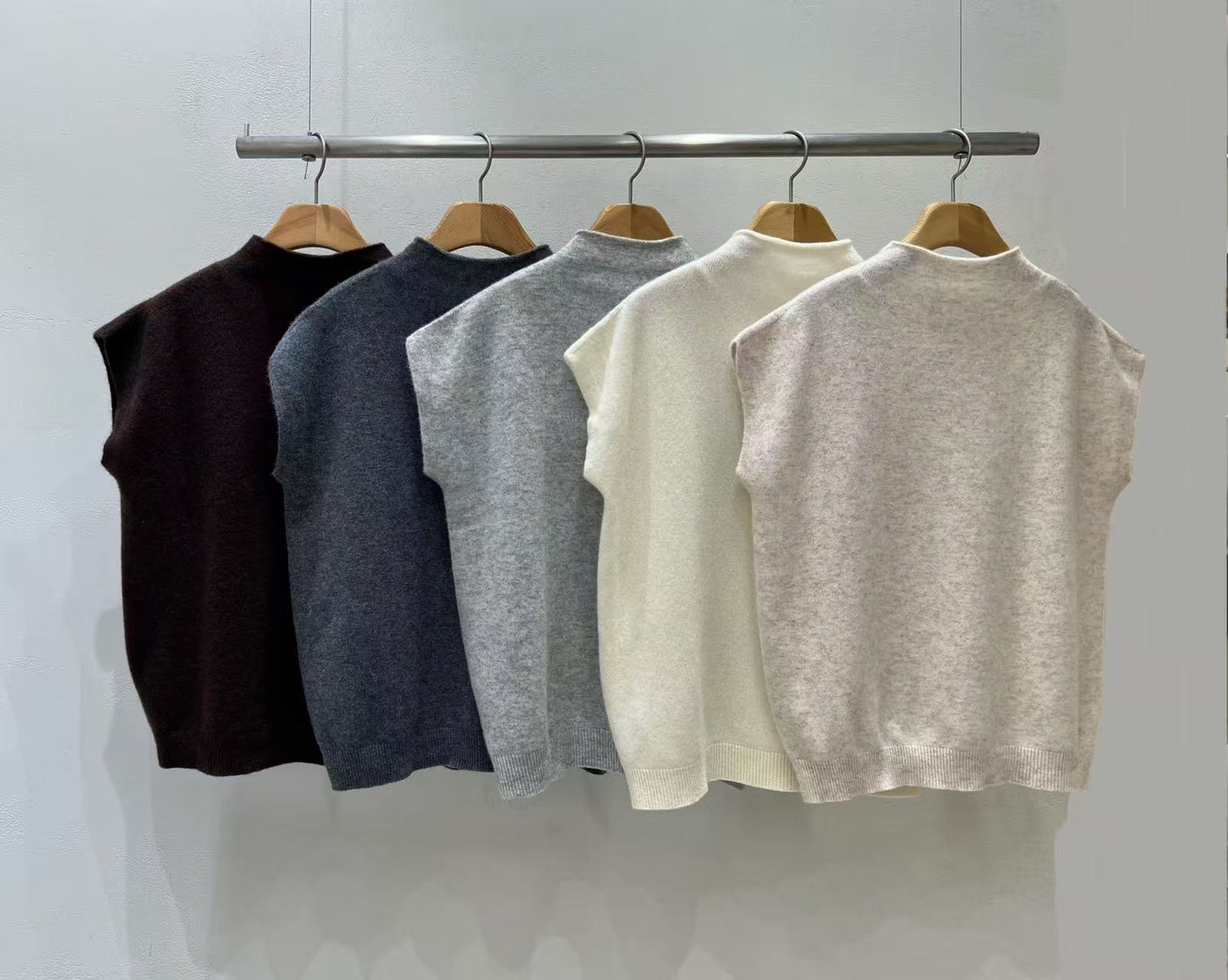 Wool Short Sleeves Top