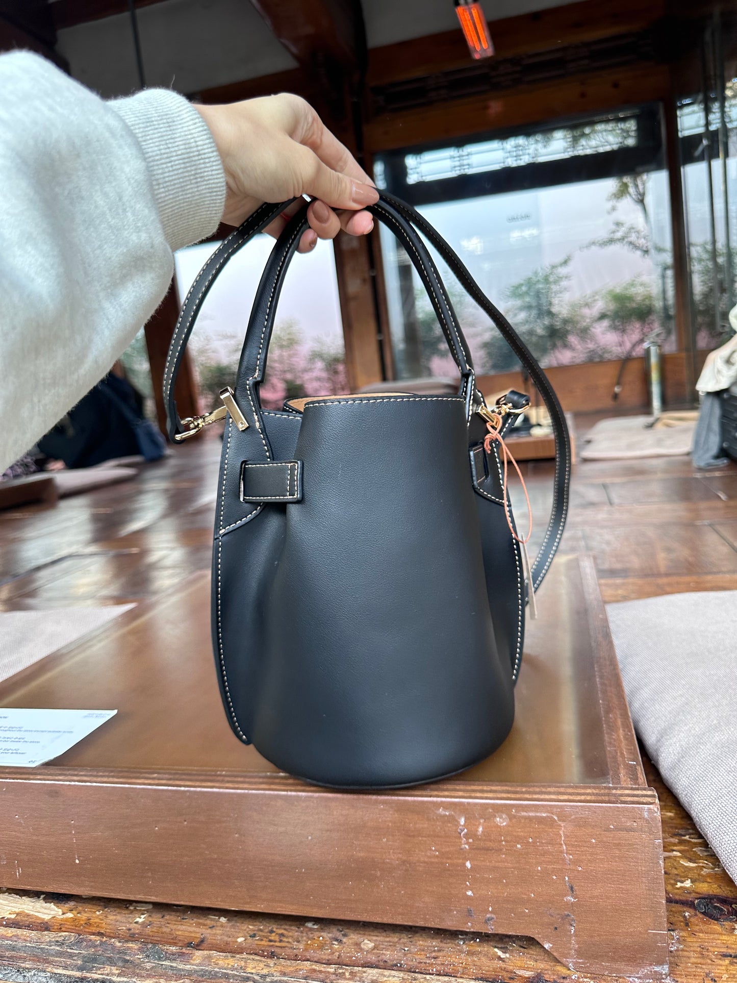Half Leather 3 ways Bag