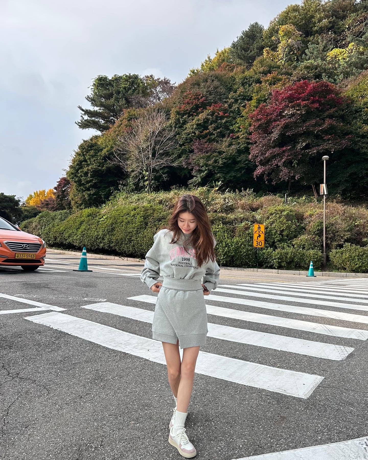 Sporty Sweater & Skirt Set