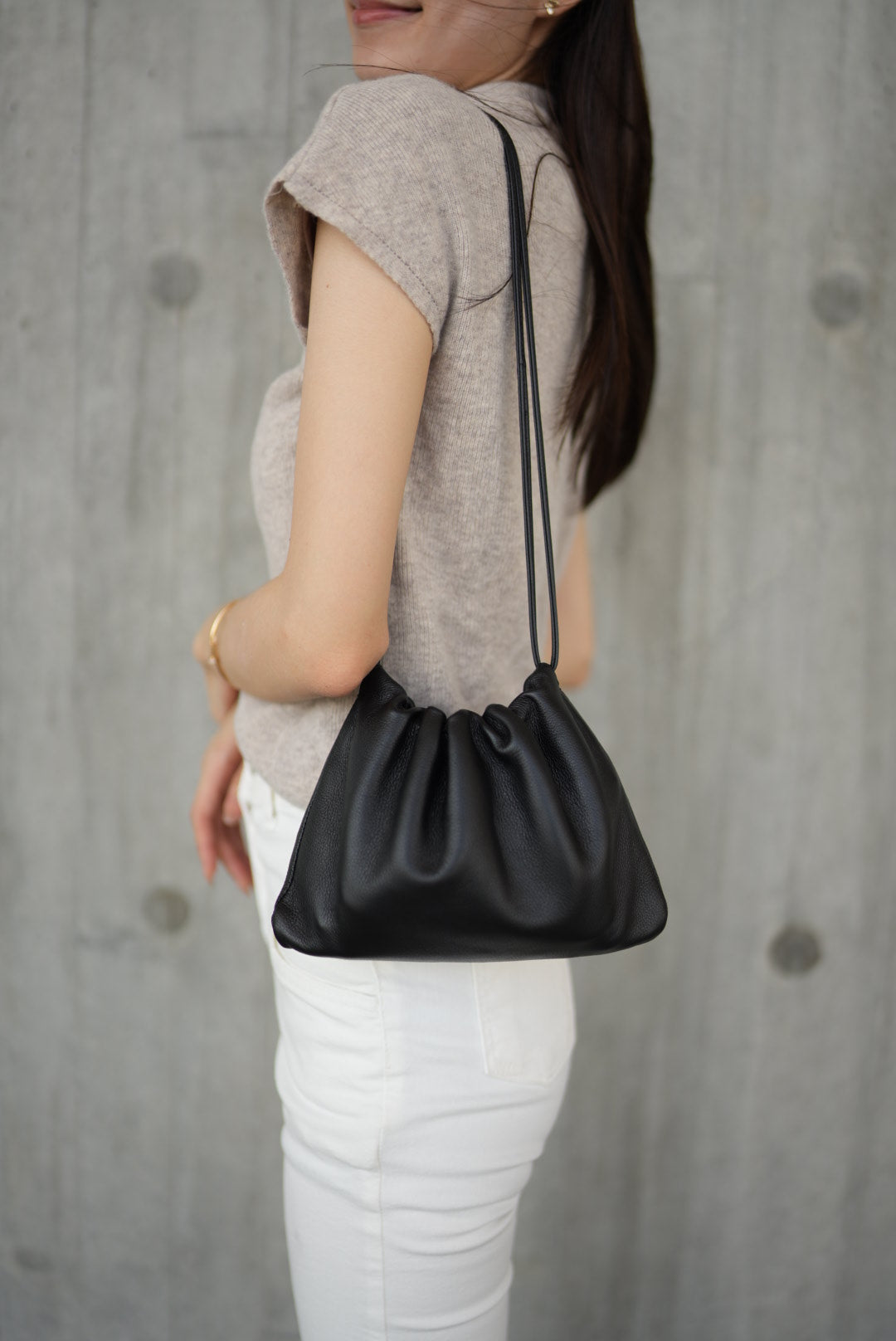 Dumpling Real Leather Bag