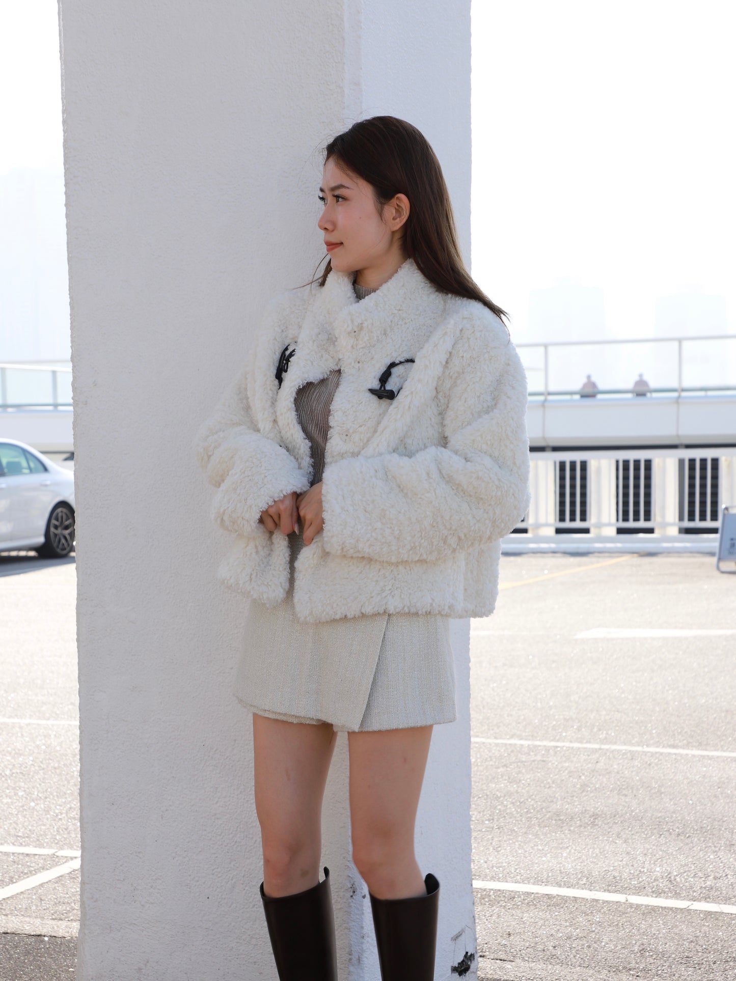 Braze Fluffy Horn Jacket