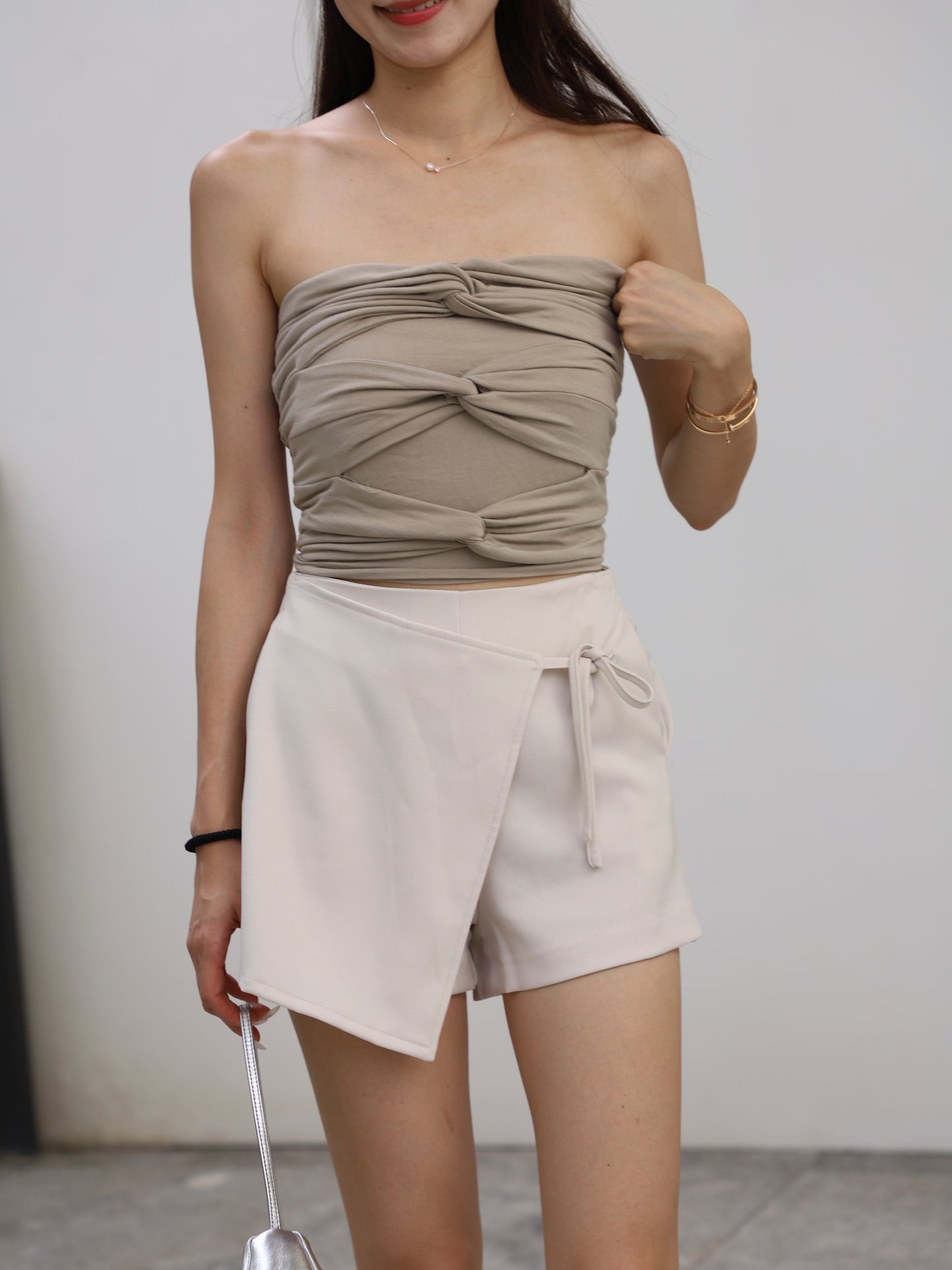 3 Knot Cotton Tube Top
