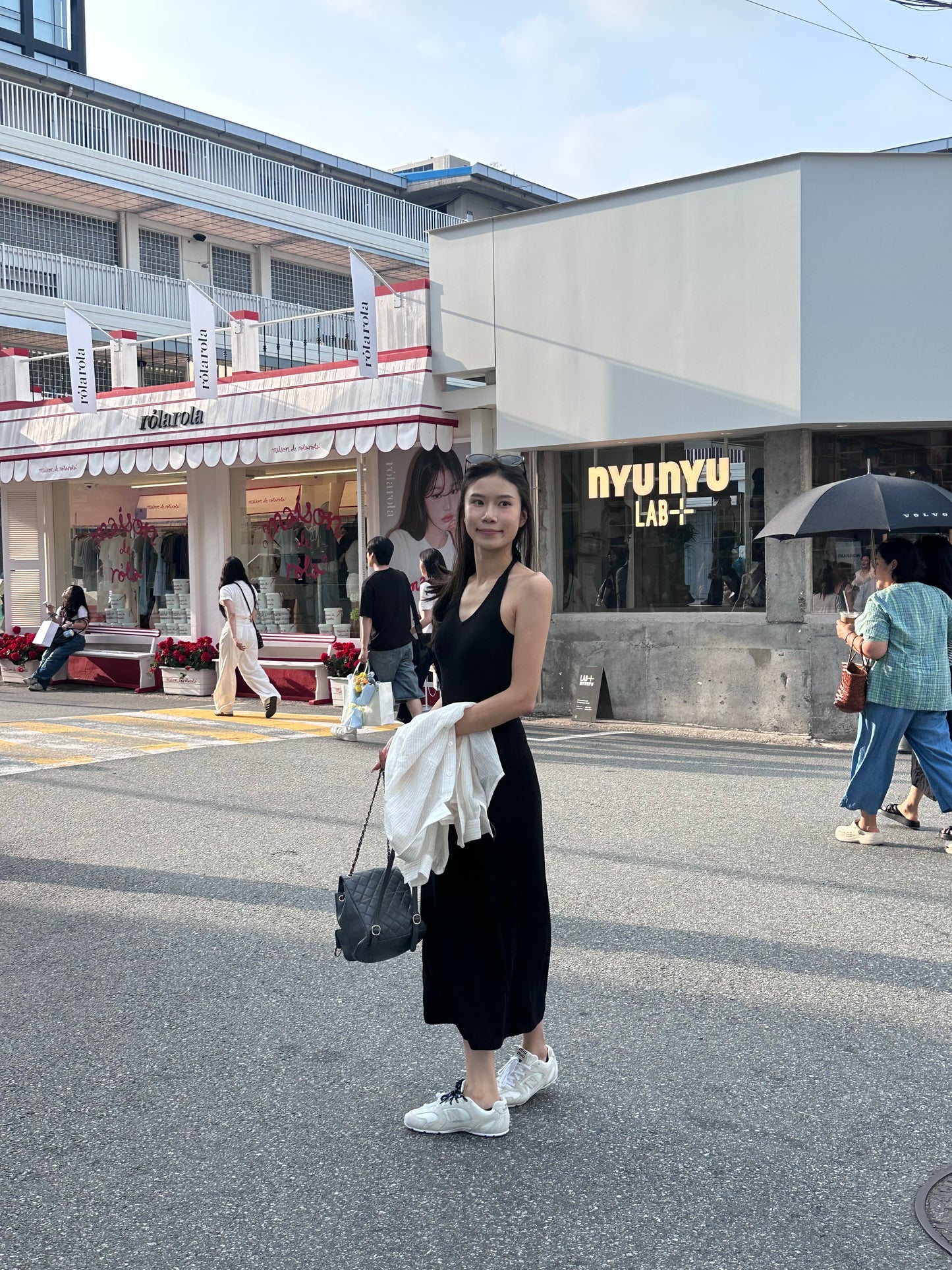 Cross Neck Cotton Maxi Dress