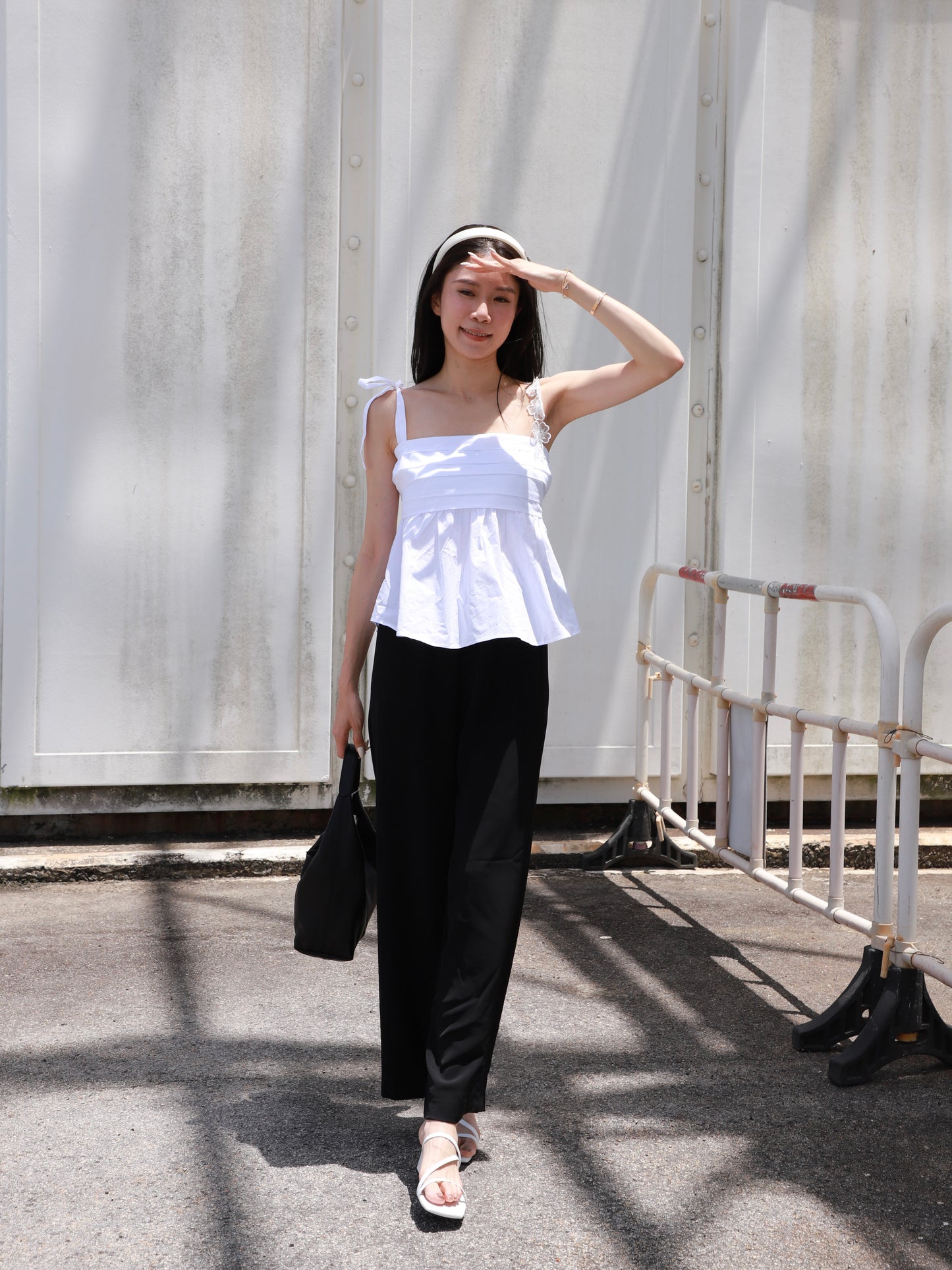 Flowery Shoulder Shirt Top