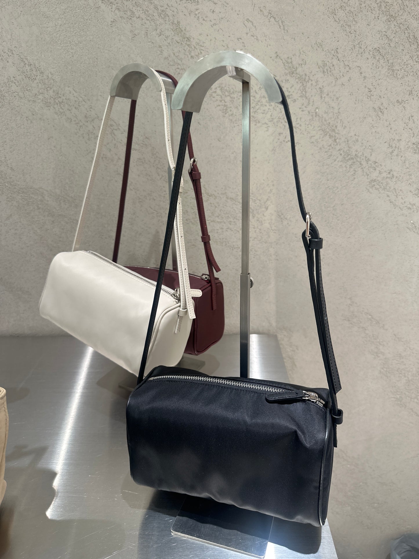 Nylon Circle Handbag