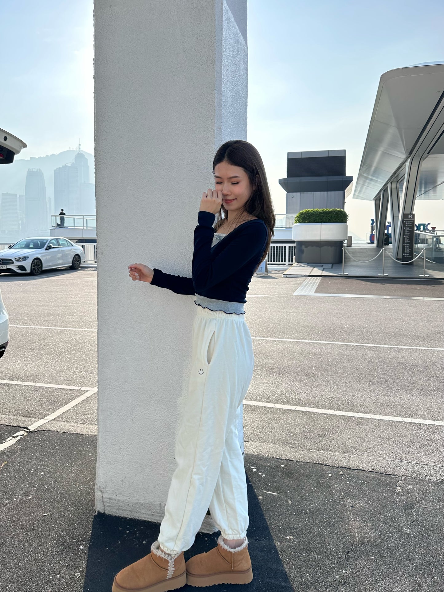 Cotton Lace Long Sleeves Top