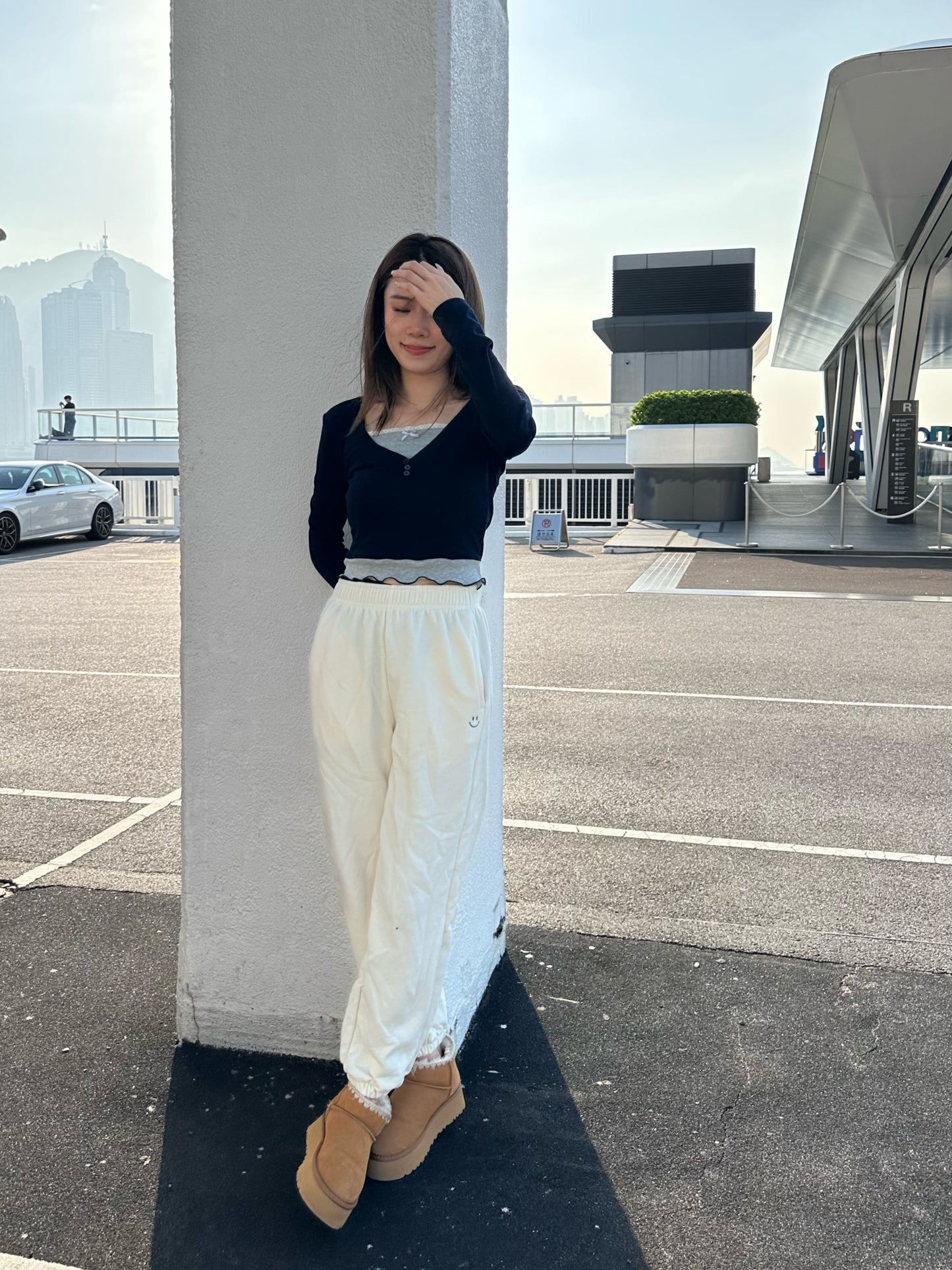 Cotton Lace Long Sleeves Top