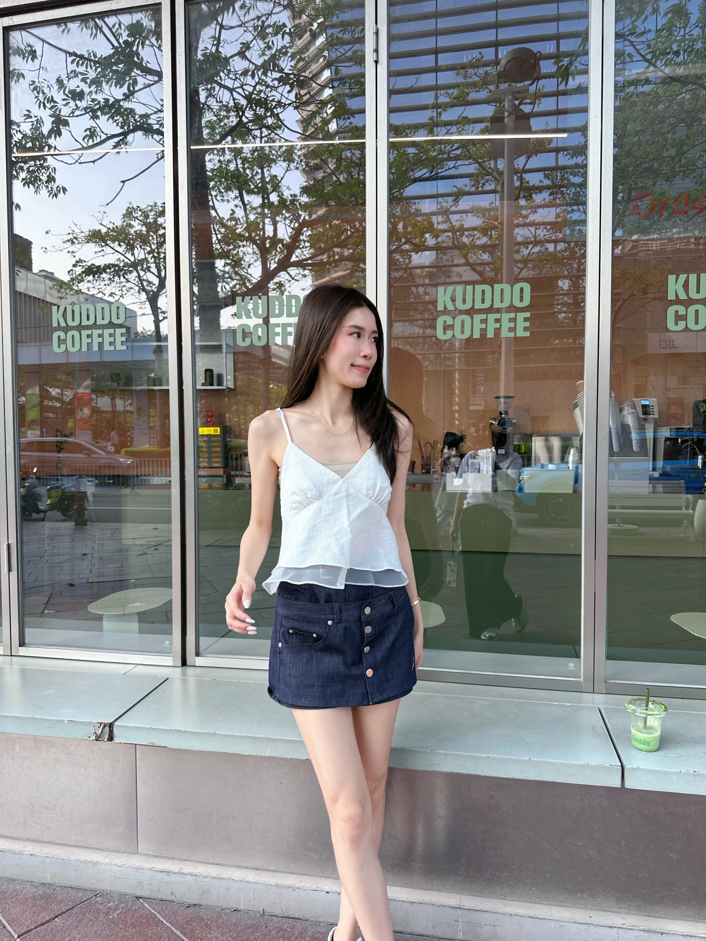 Knot at Back Lace Tank Top