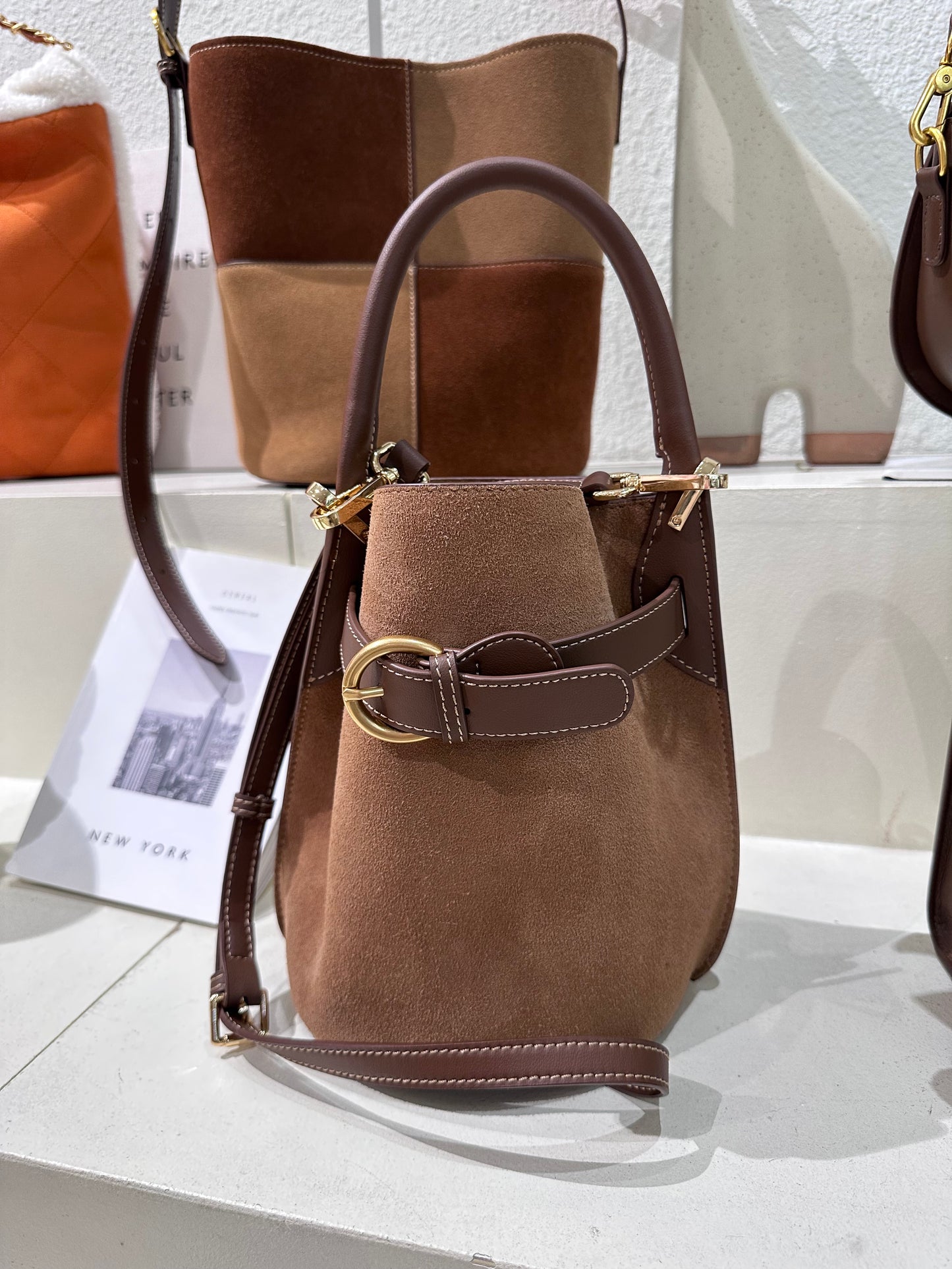 Half Leather 3 ways Bag