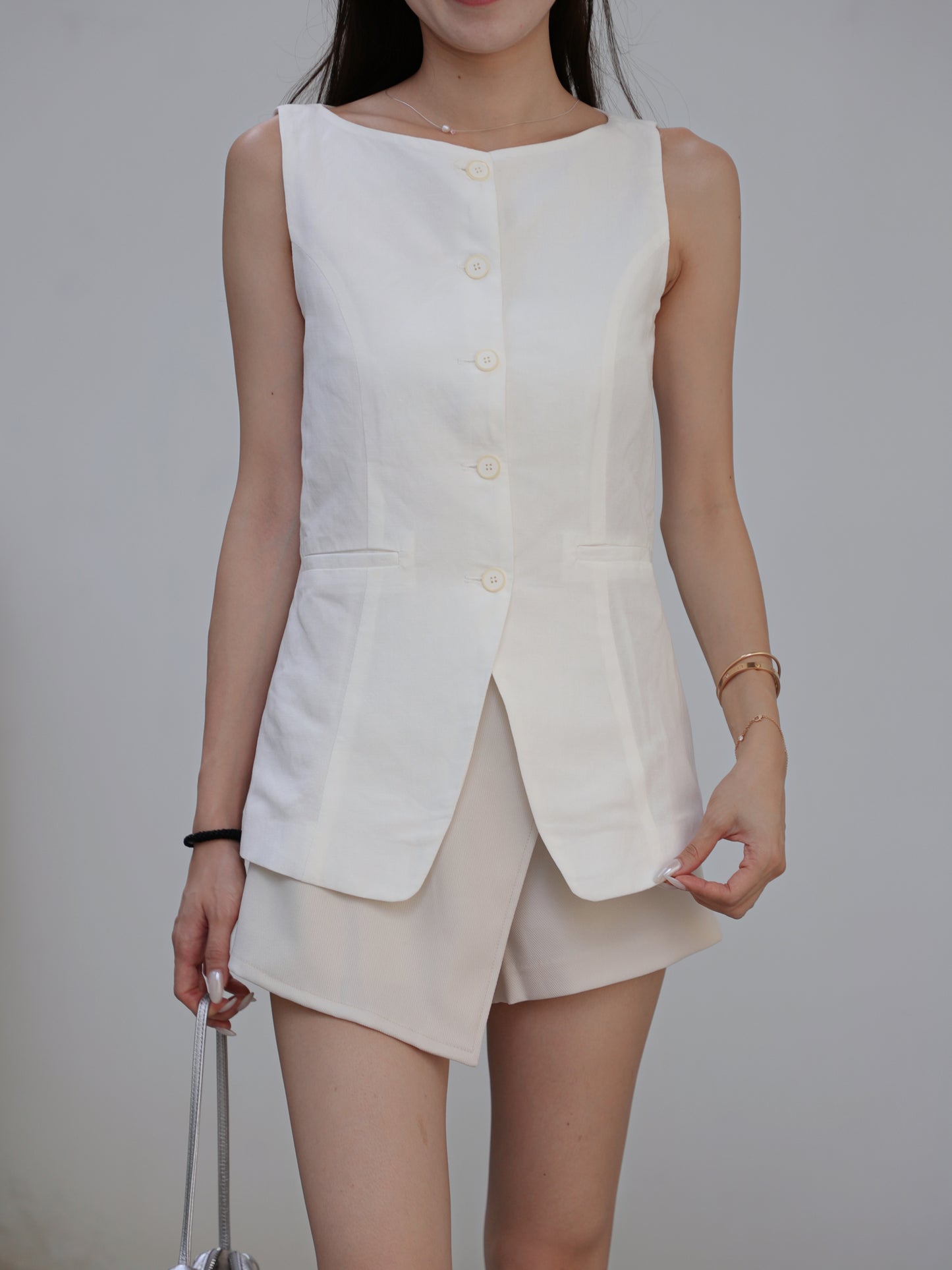Linen Office French Tank Top