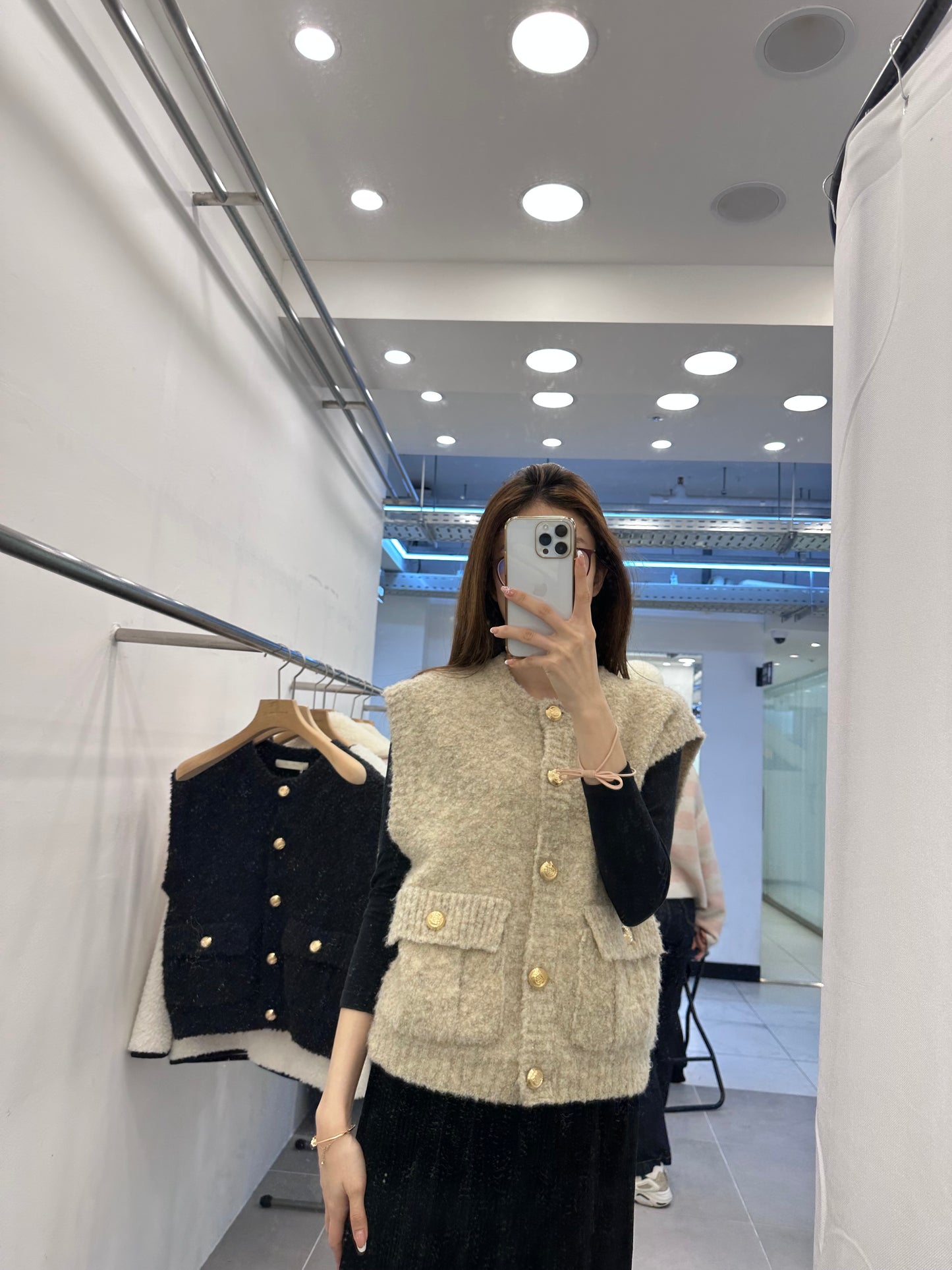 Candy Vest Gold Button