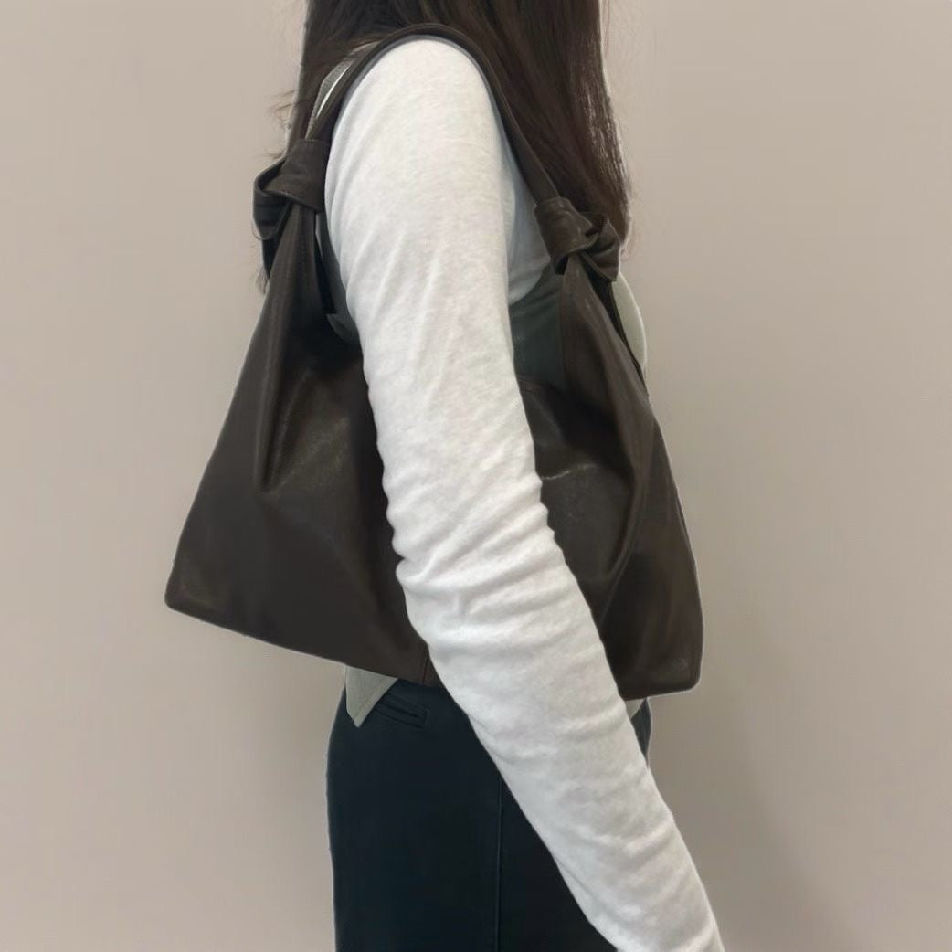 2 Knot Real Leather Bag