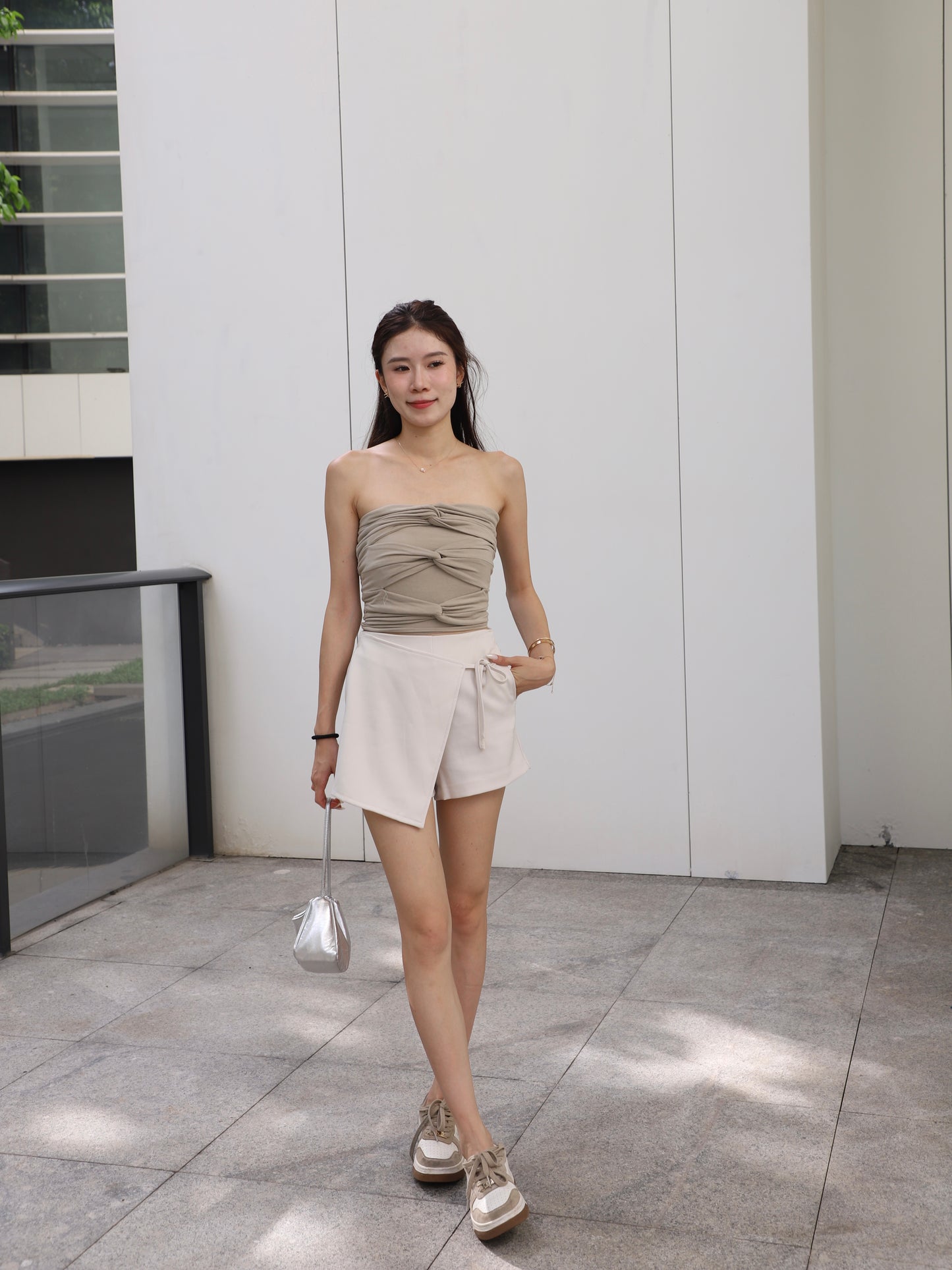 3 Knot Cotton Tube Top