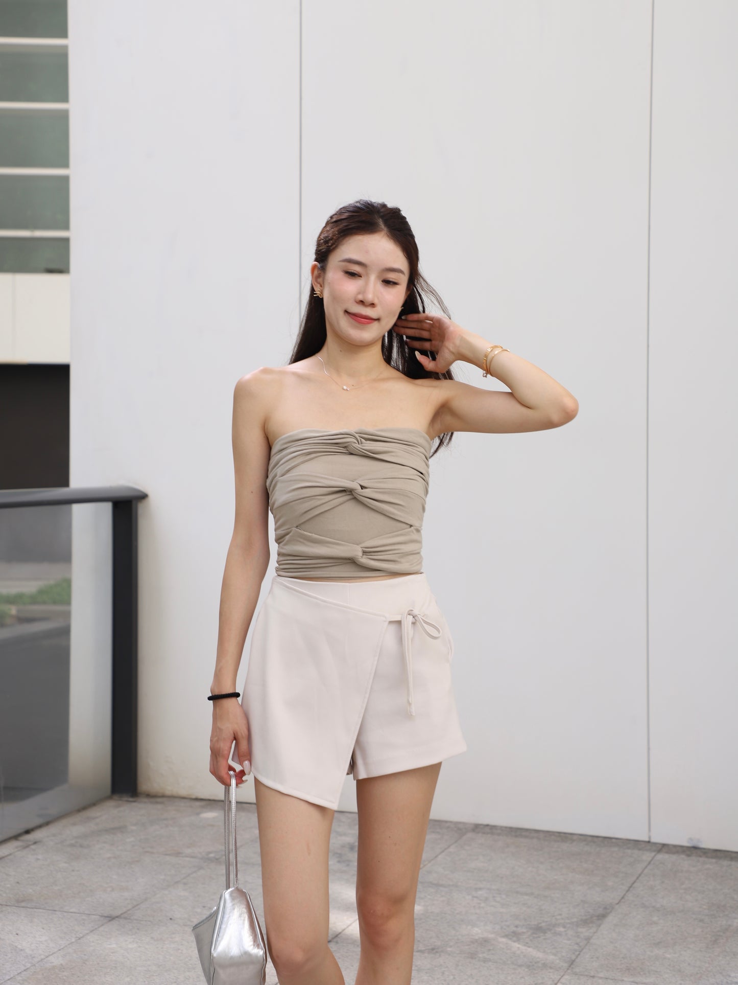 3 Knot Cotton Tube Top