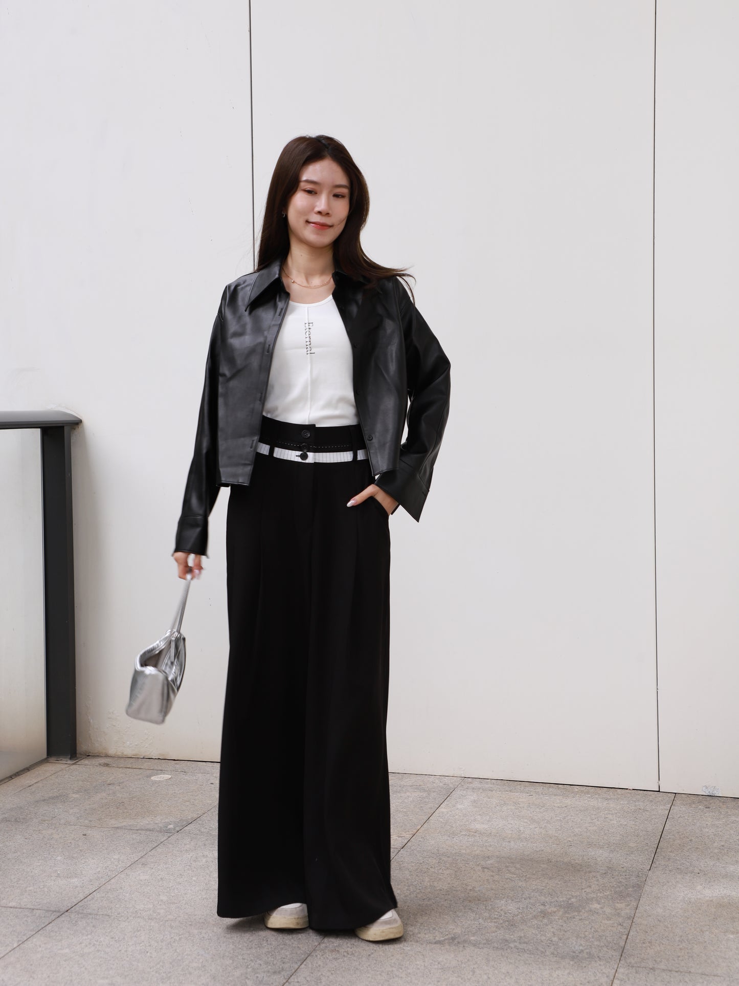 Waist Detailed Chiffon Pants