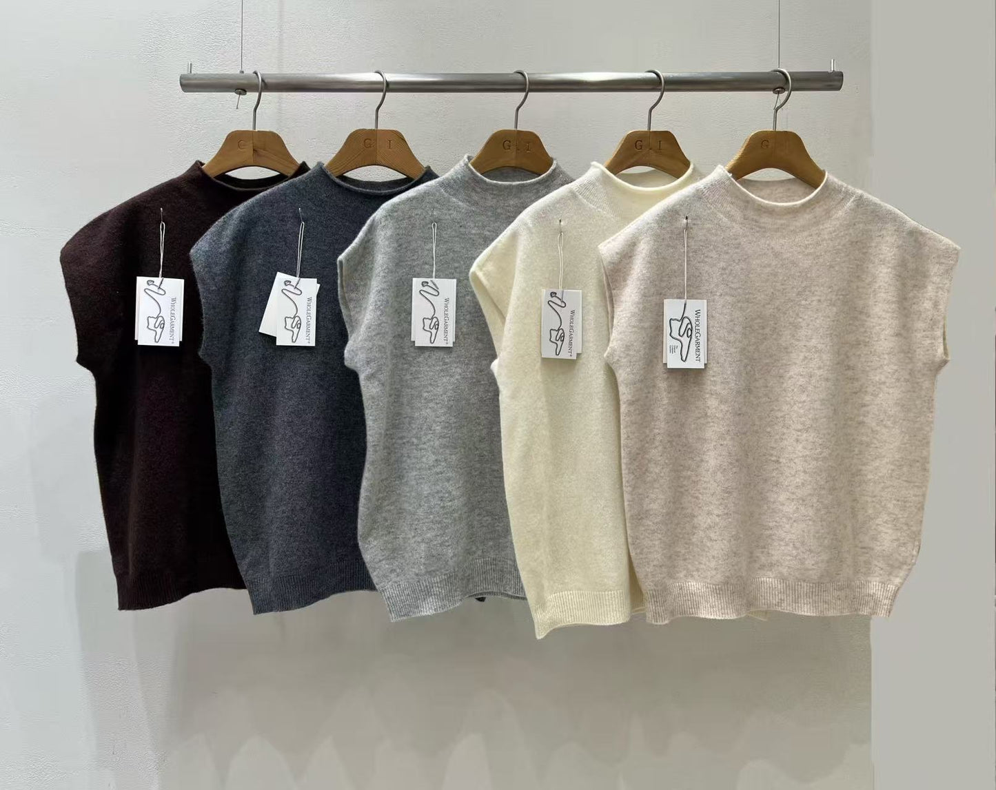 Wool Short Sleeves Top