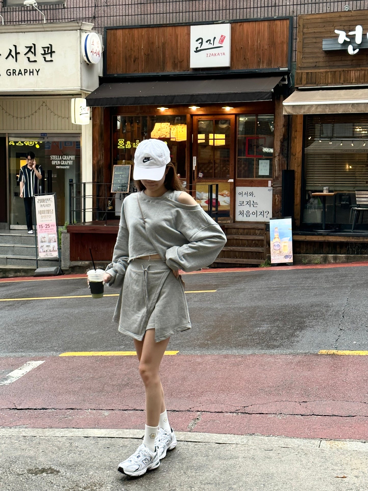 Causal Top & Skirt Shorts Set