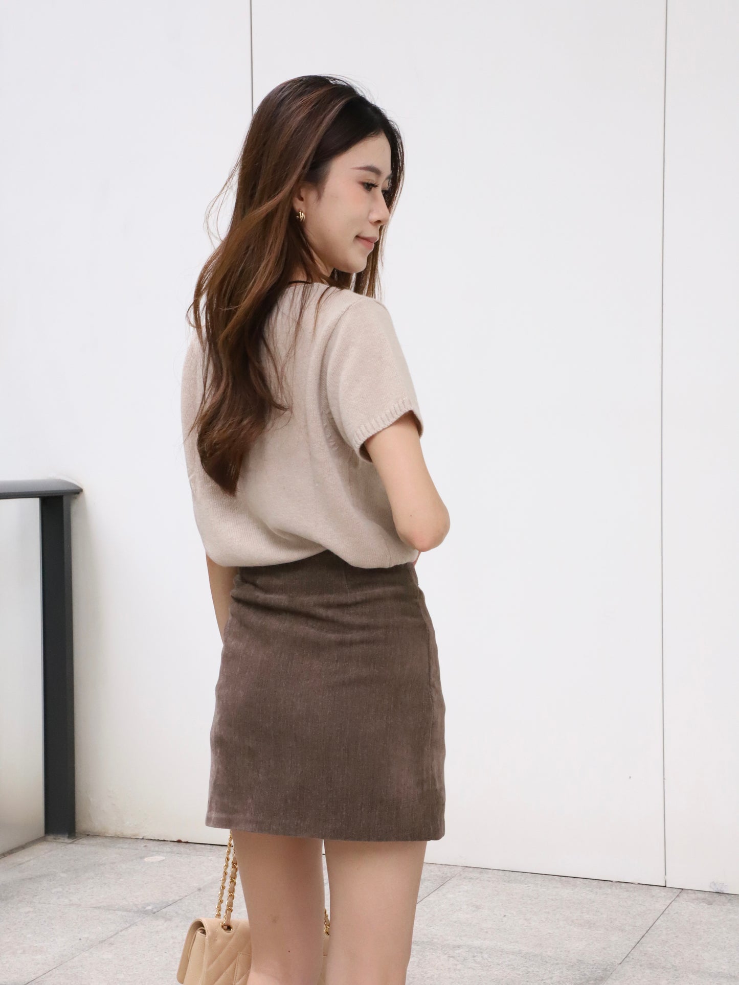 Cashmere & Wool Shorts T Top