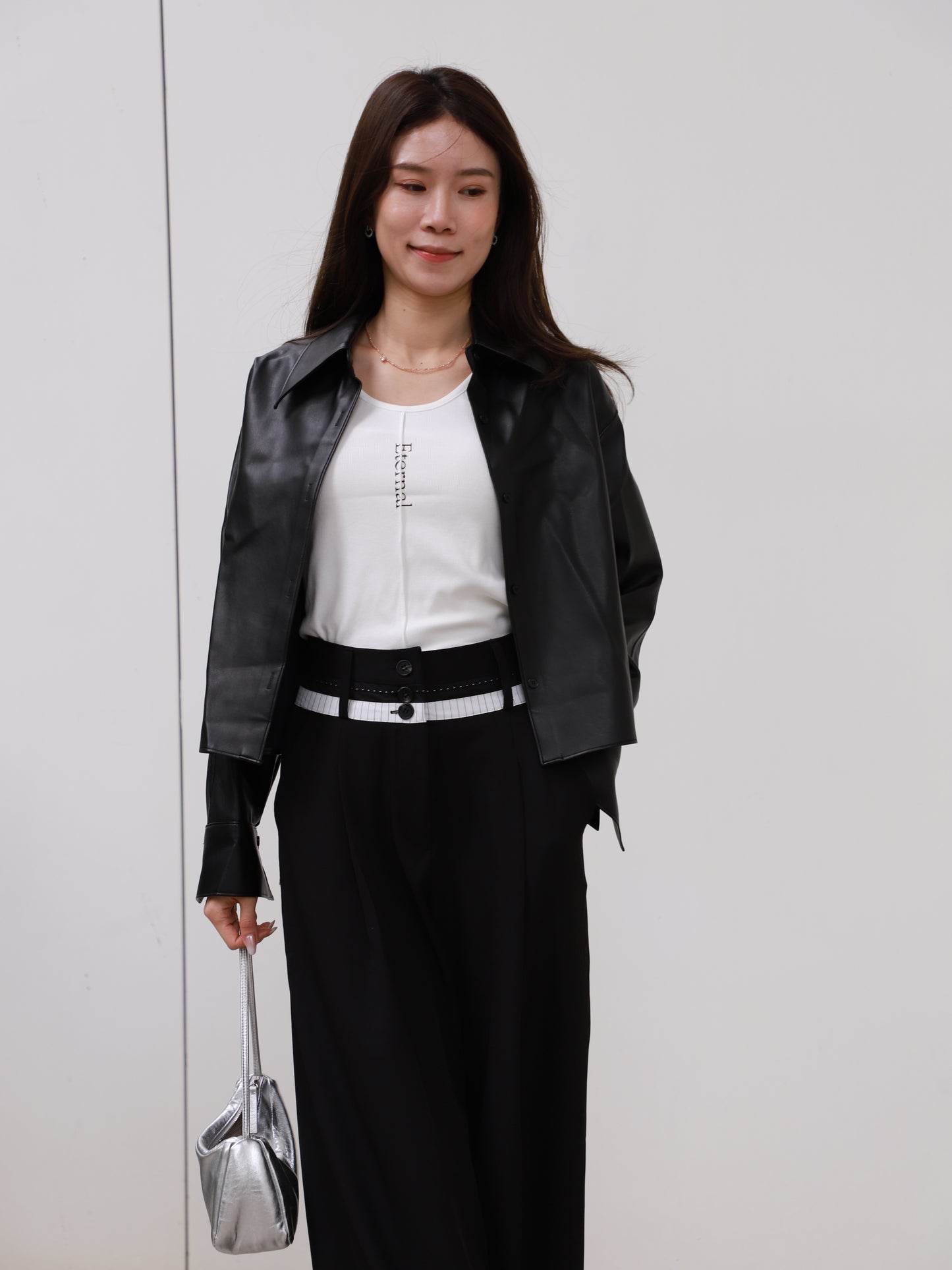 Waist Detailed Chiffon Pants