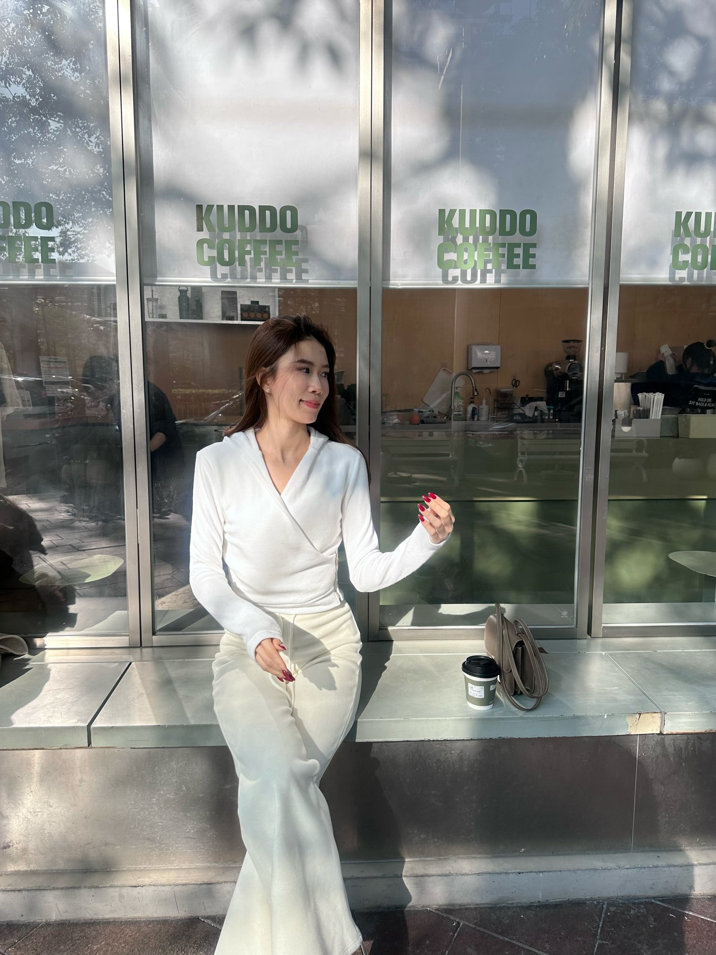 Left Zipped Hooded Sweatshirt