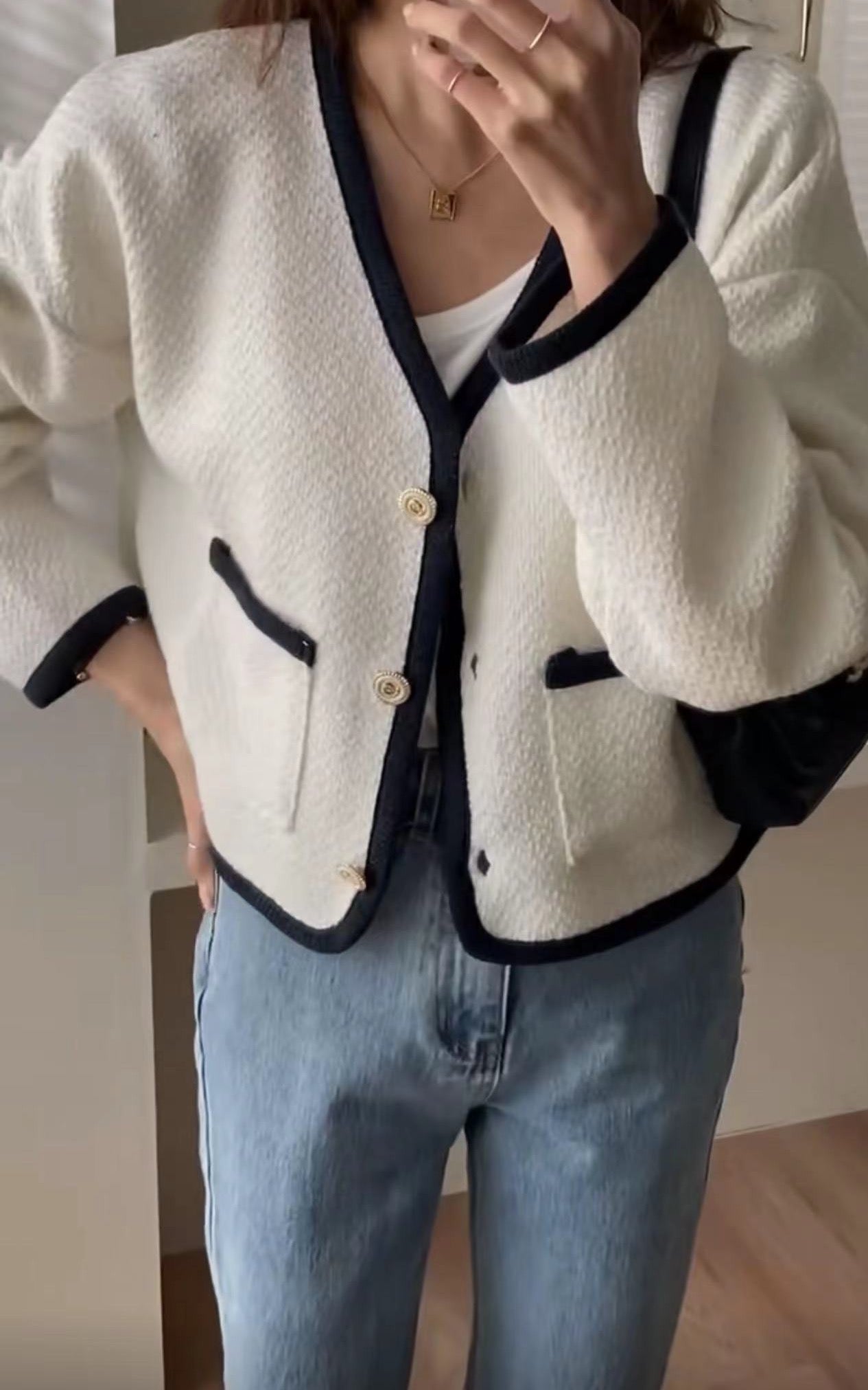 Outline Tweed Cardigan