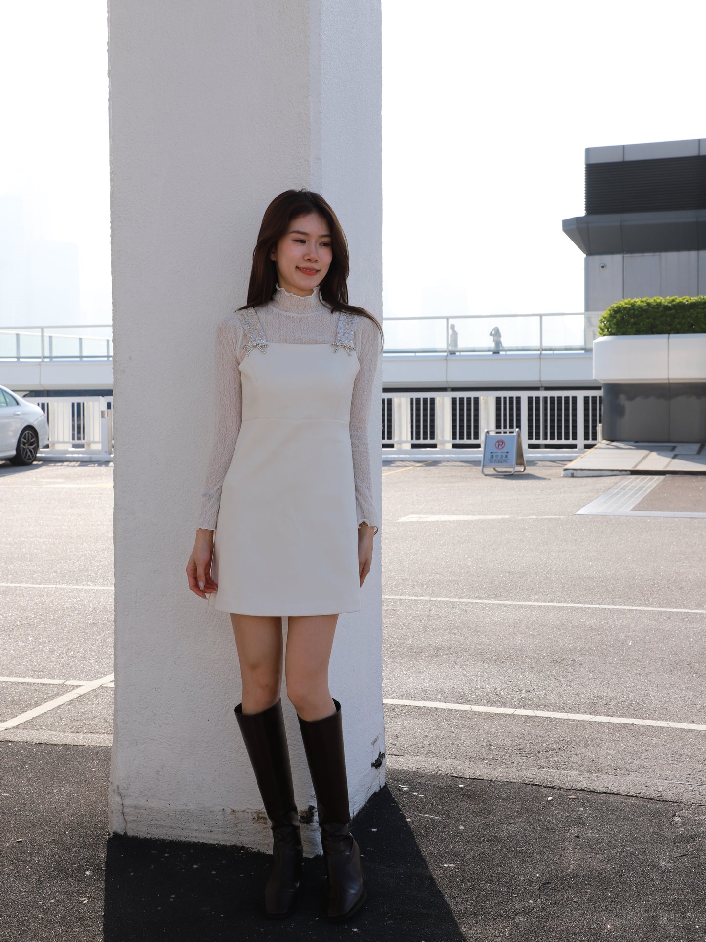 Diamond Ribbon Christmas Dress