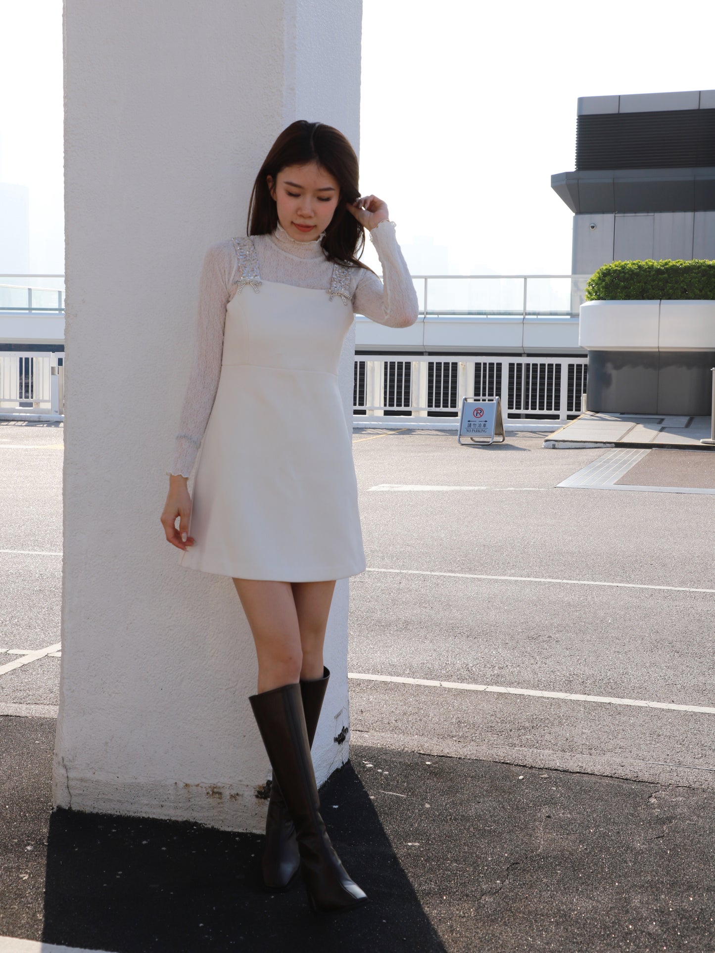 Diamond Ribbon Christmas Dress