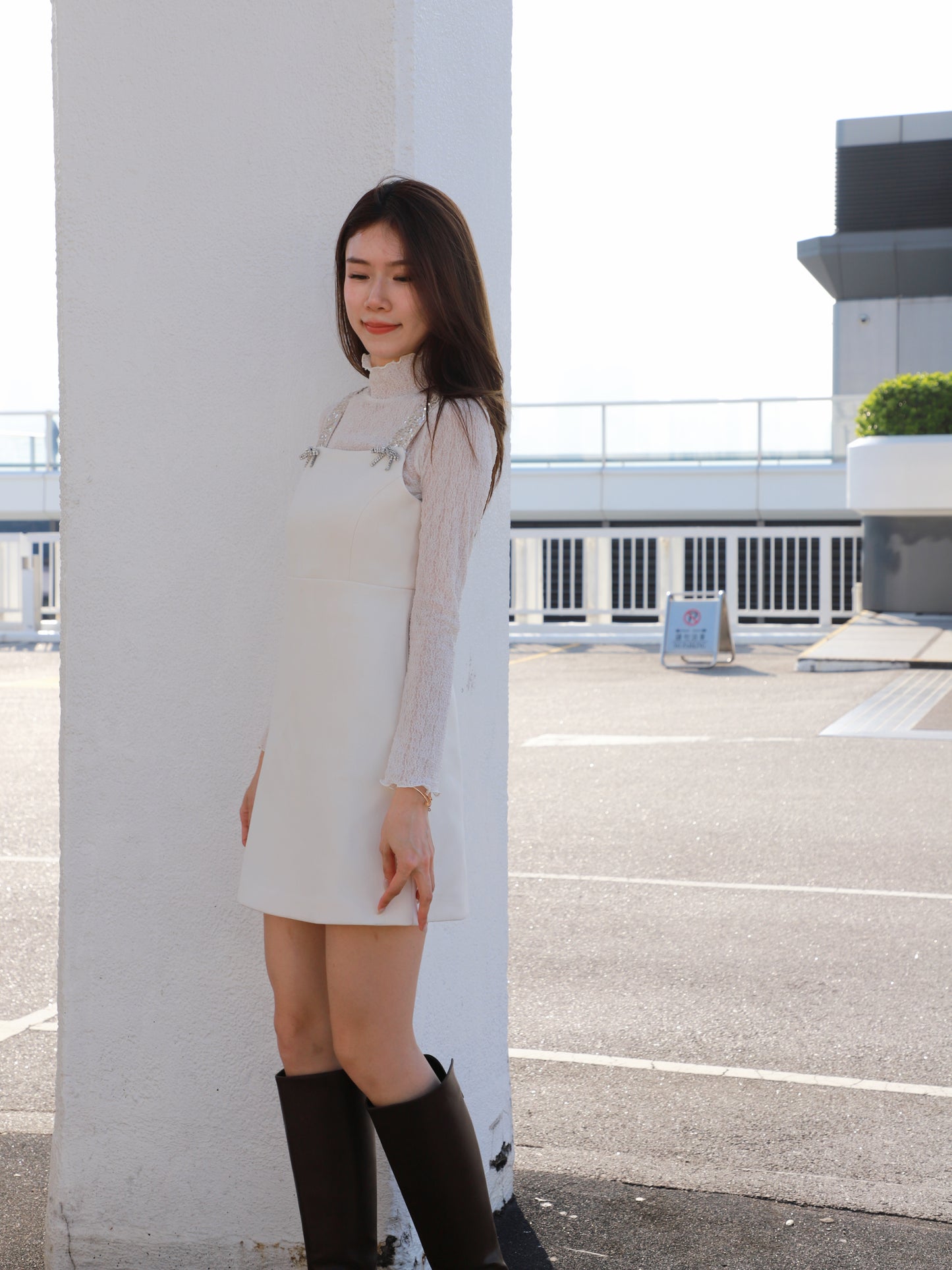Diamond Ribbon Christmas Dress
