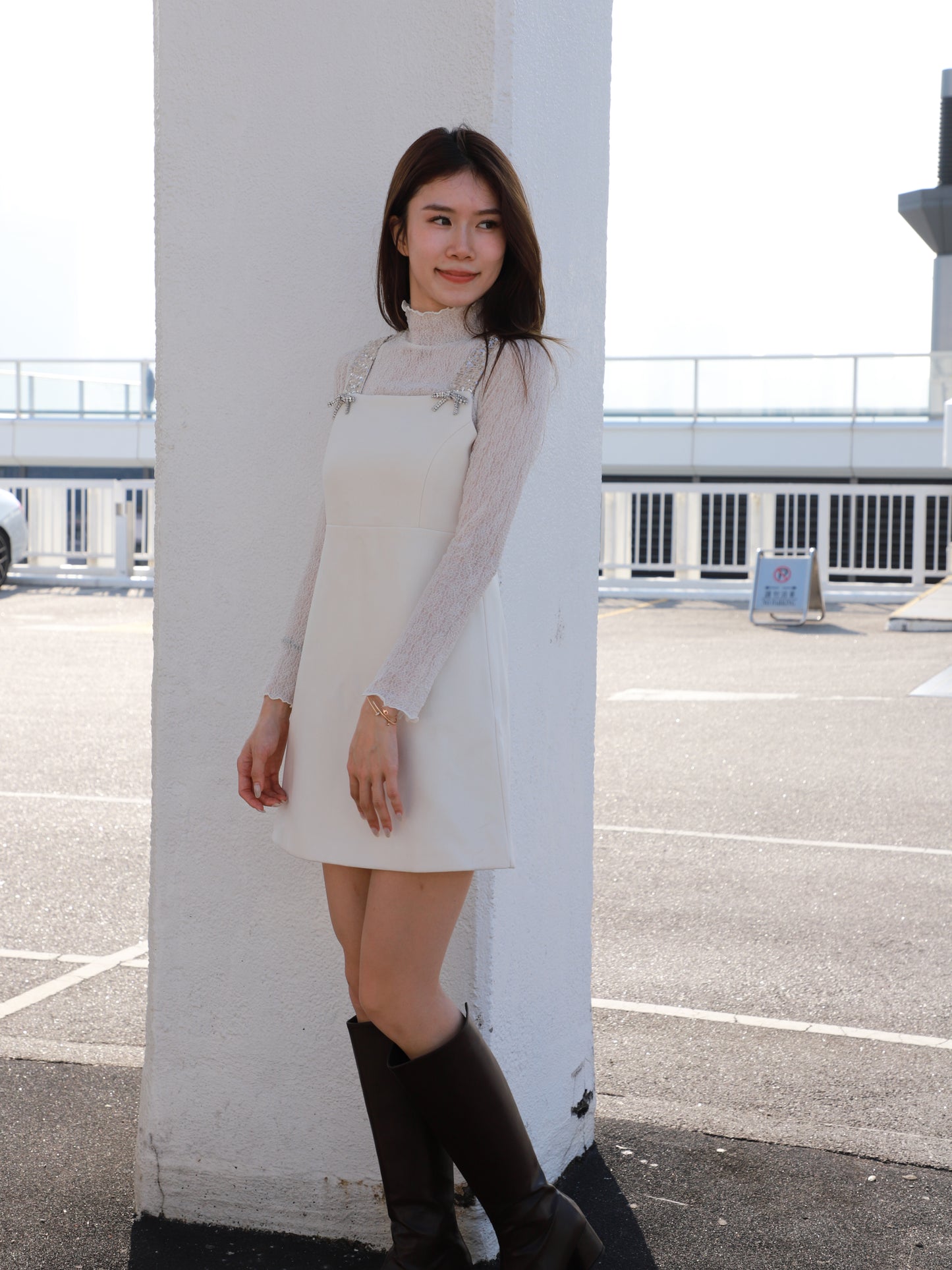 Diamond Ribbon Christmas Dress