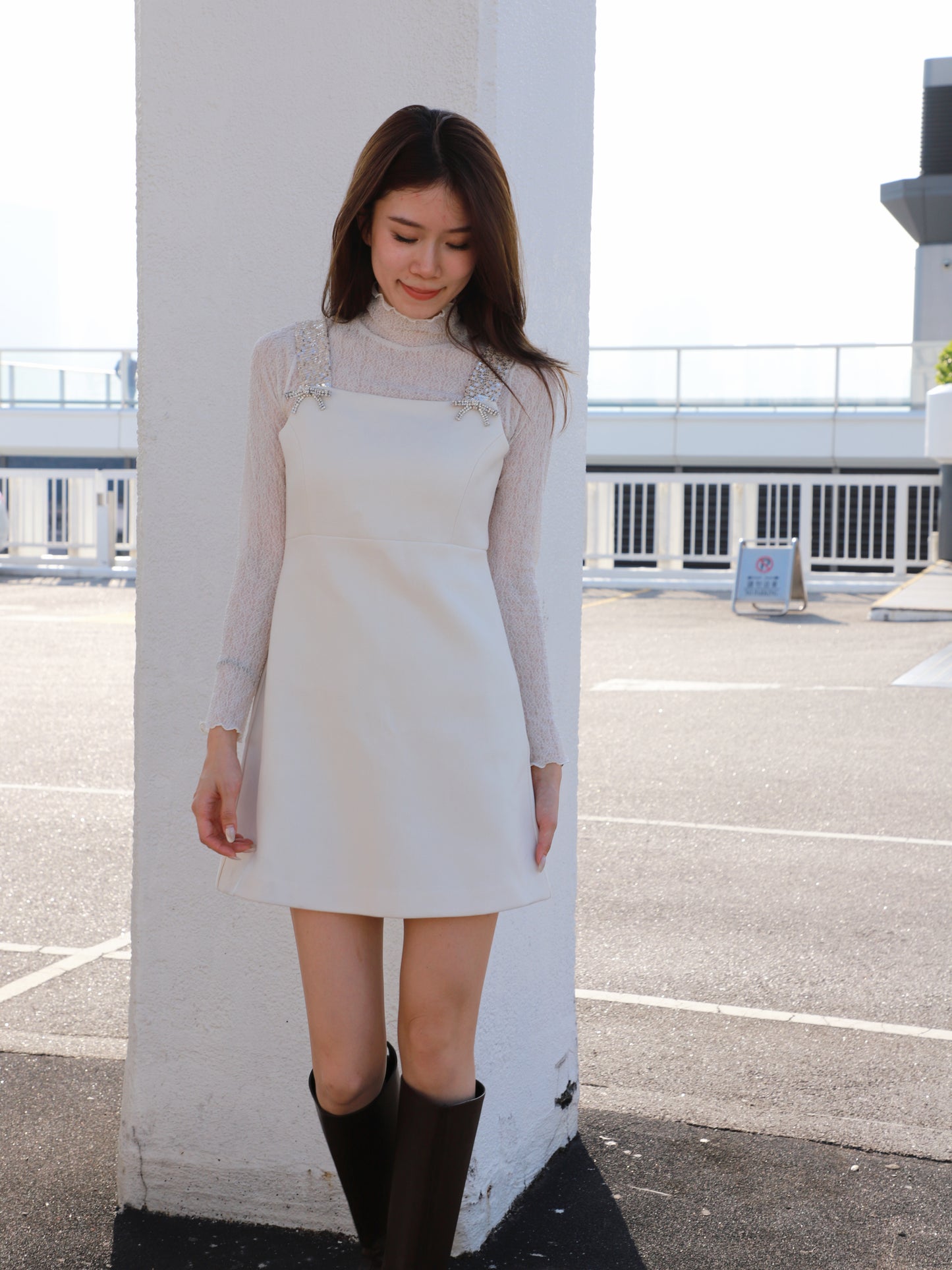 Diamond Ribbon Christmas Dress