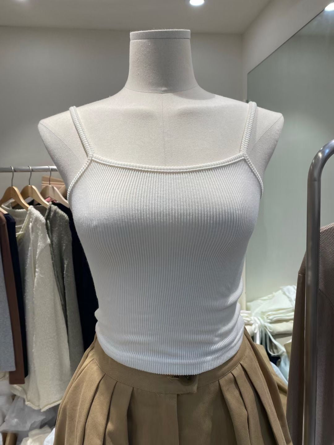 2 Way Hole Cardigan & Tank Top Set
