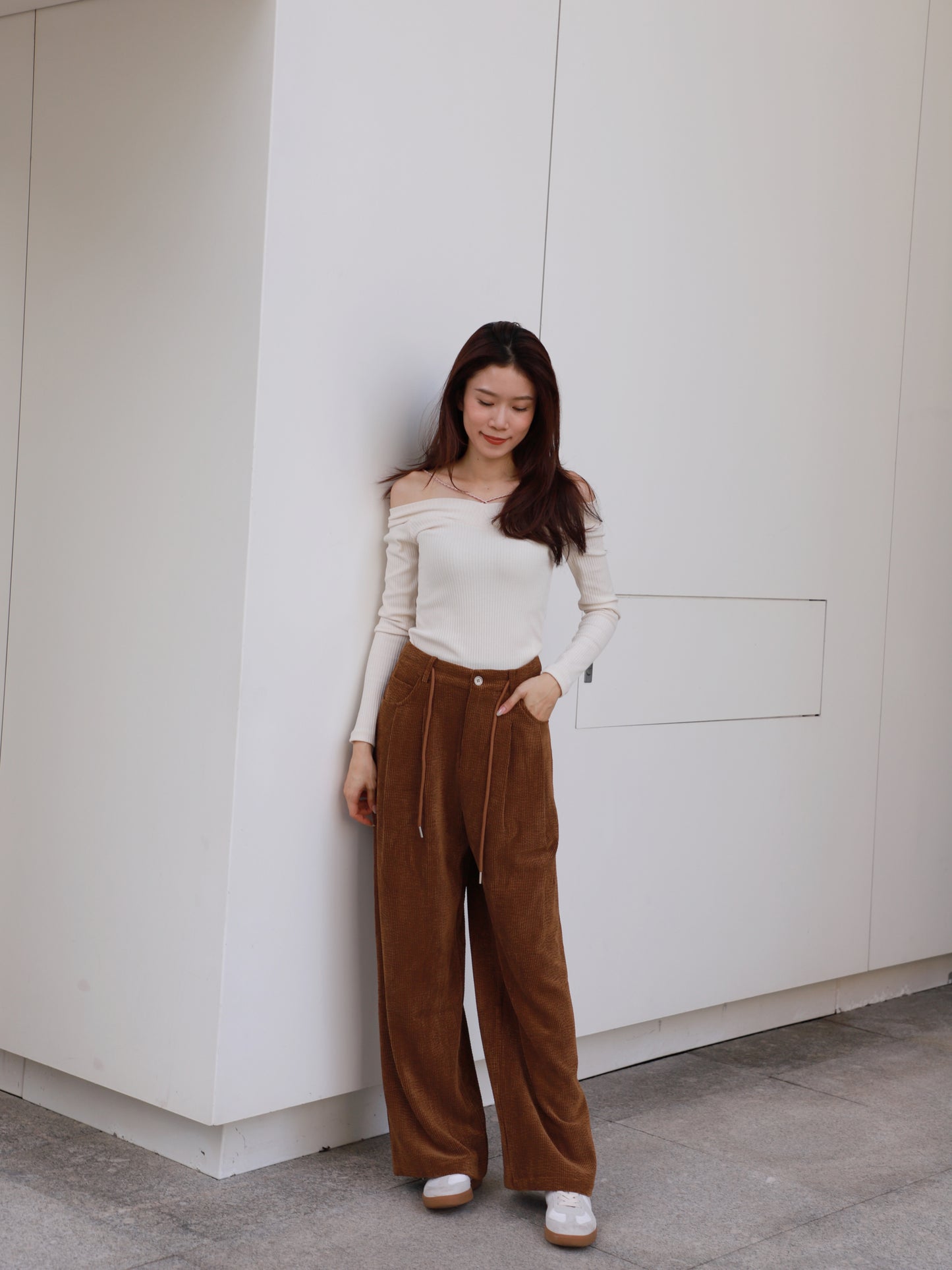 Velvet Wide Leg Pants