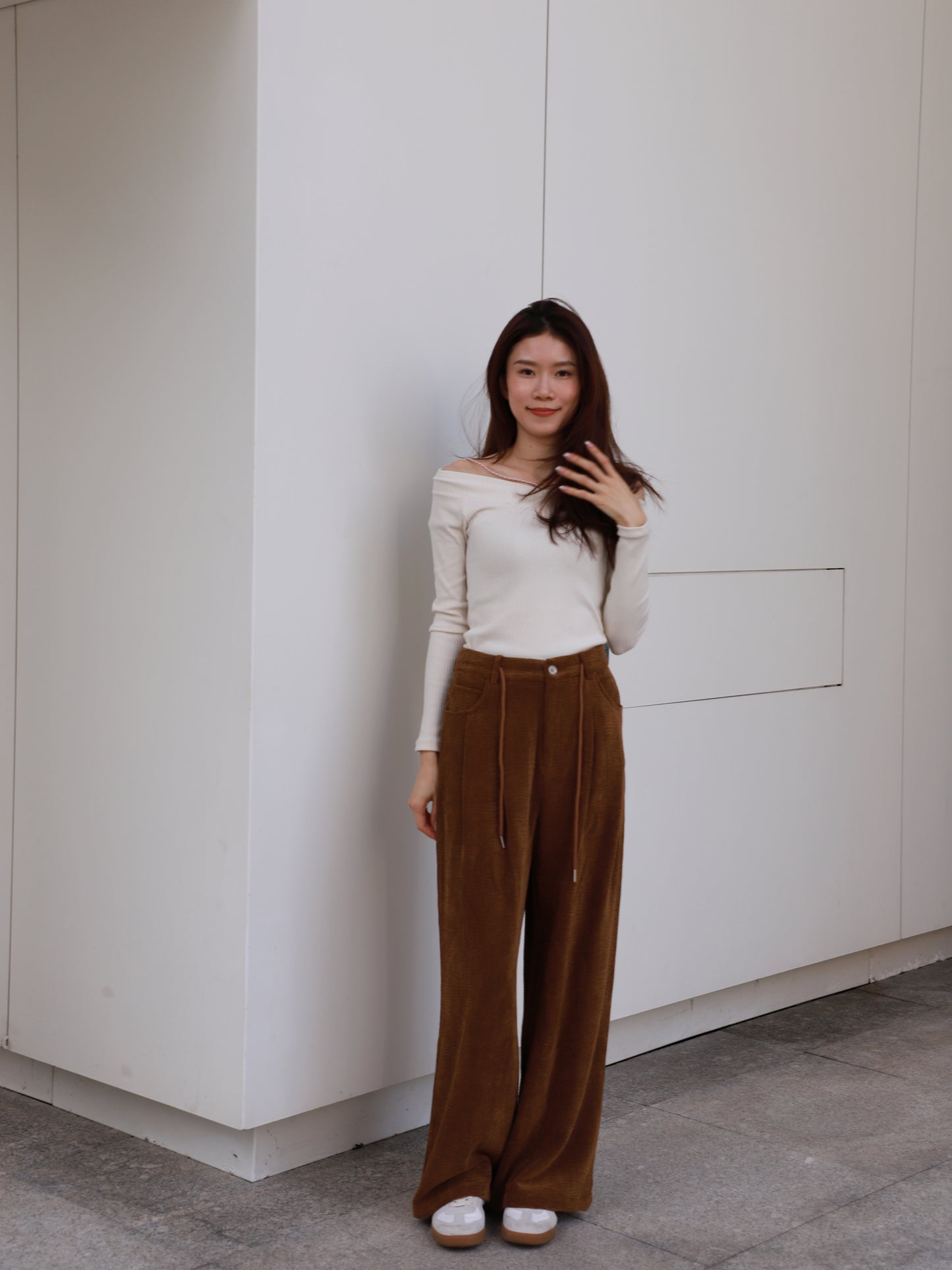 Velvet Wide Leg Pants
